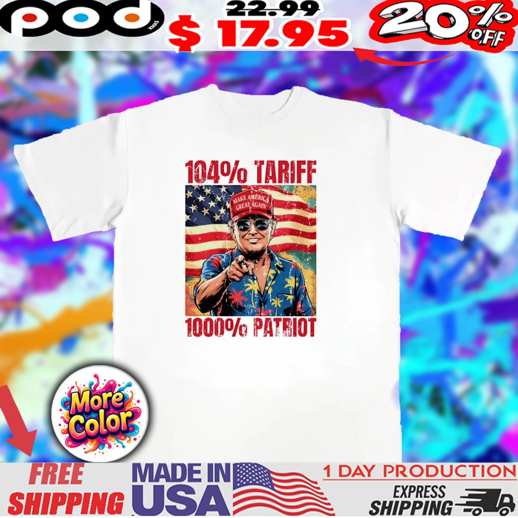 Caricature 104 tariff 1000 patriot Trump China Vintage shirt
