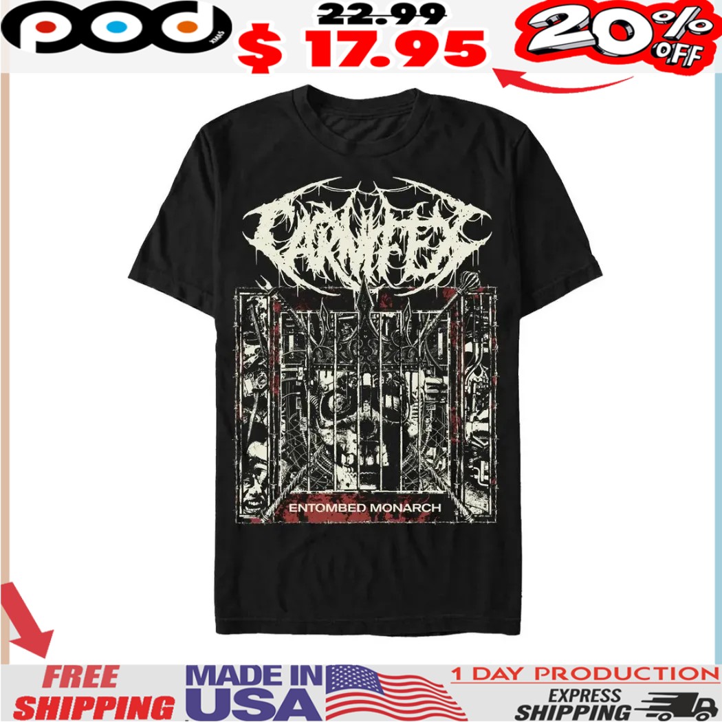 Carnifex Entombed Monarch Skull Horror Shirt