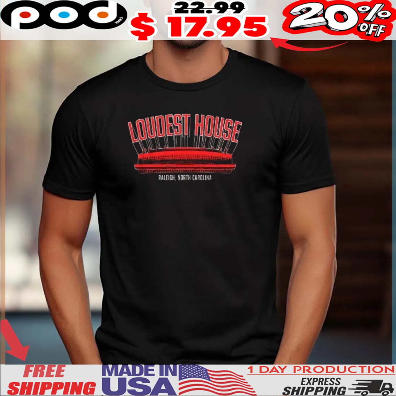 Carolina Hurricanes Loudest House Raleigh North Carolina shirt
