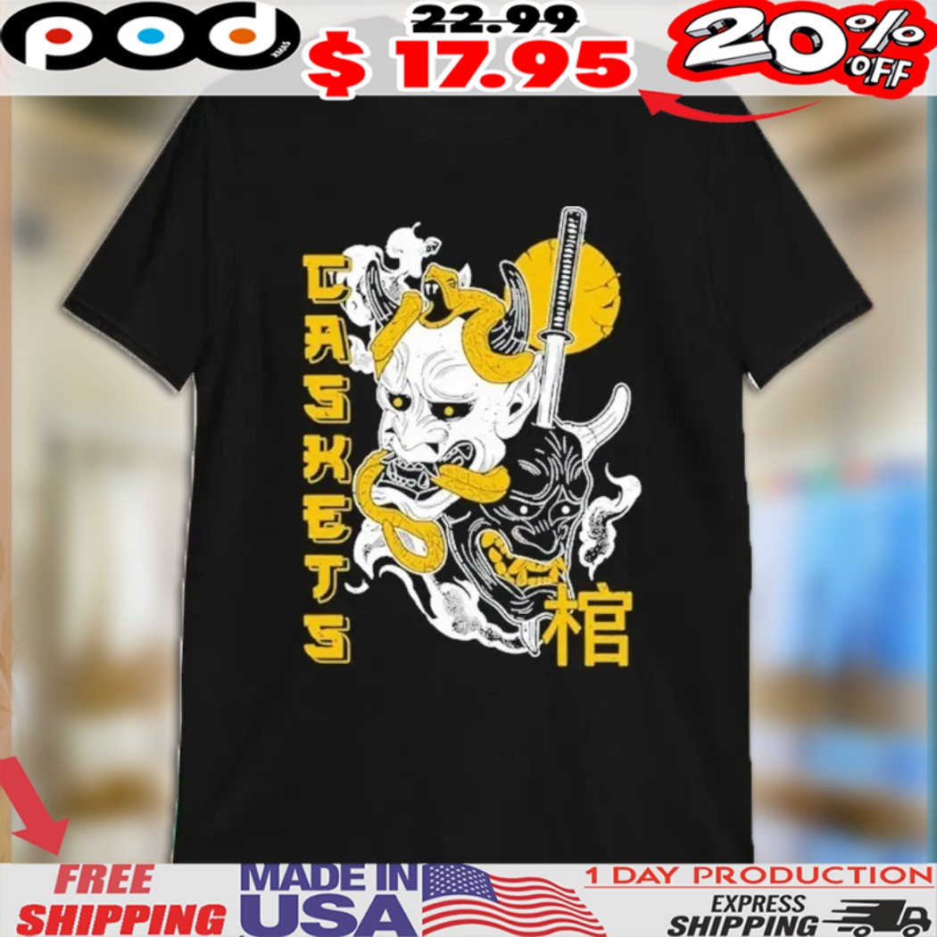 Caskets Oni Mask Sword Shirt