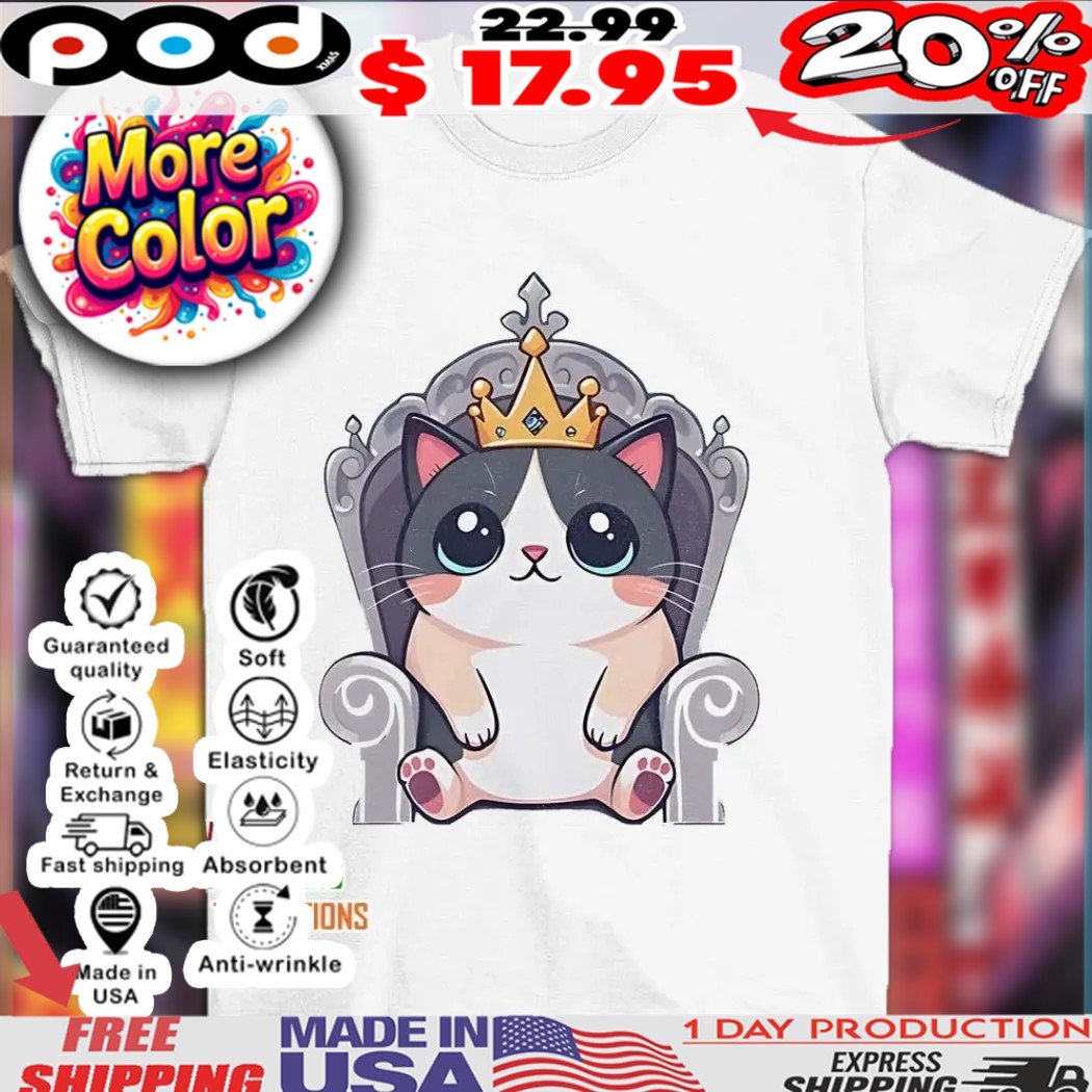 Cat queen says you may bow now shirt