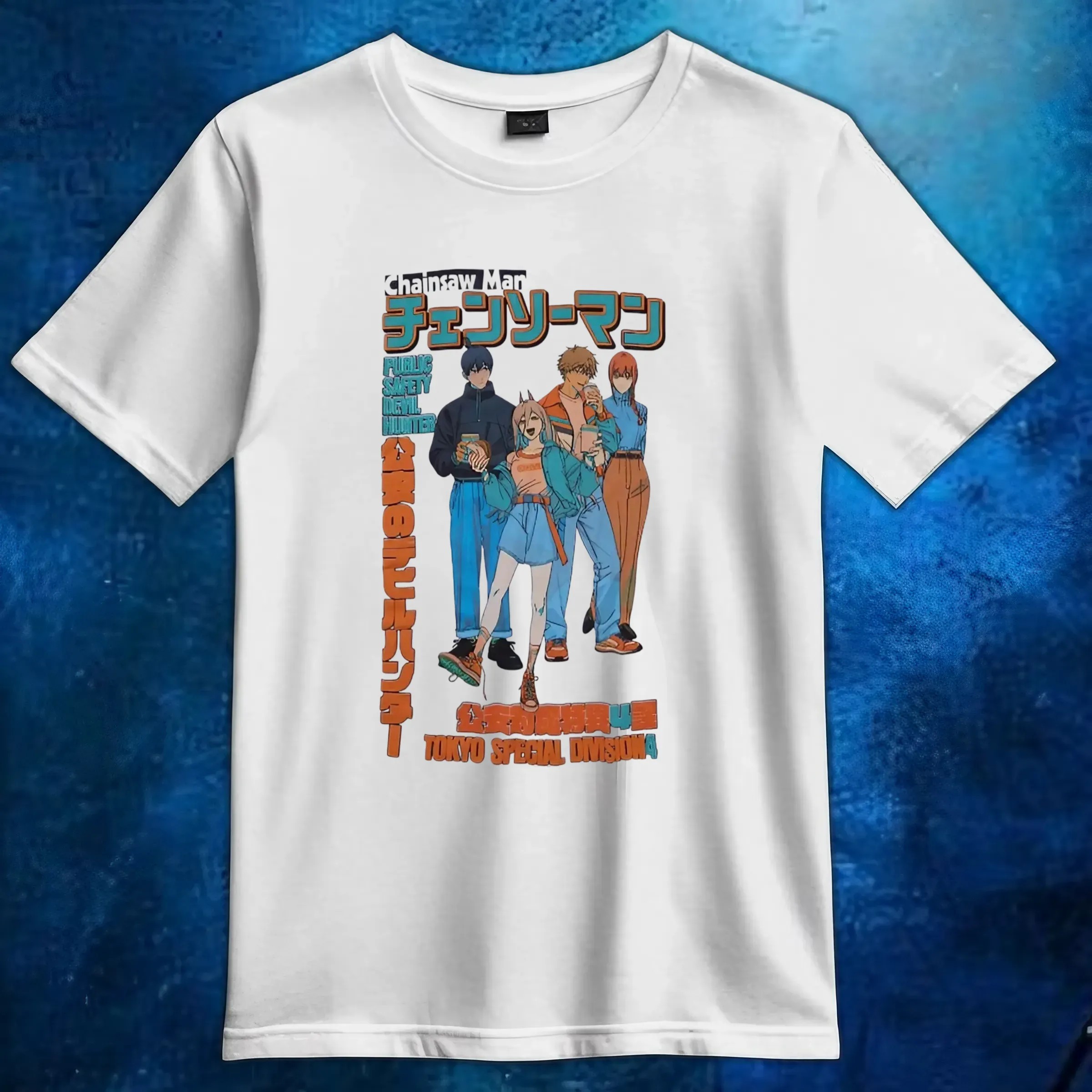 Chainsaw Man Public Safety Devil Hunter Group Casual T Shirt