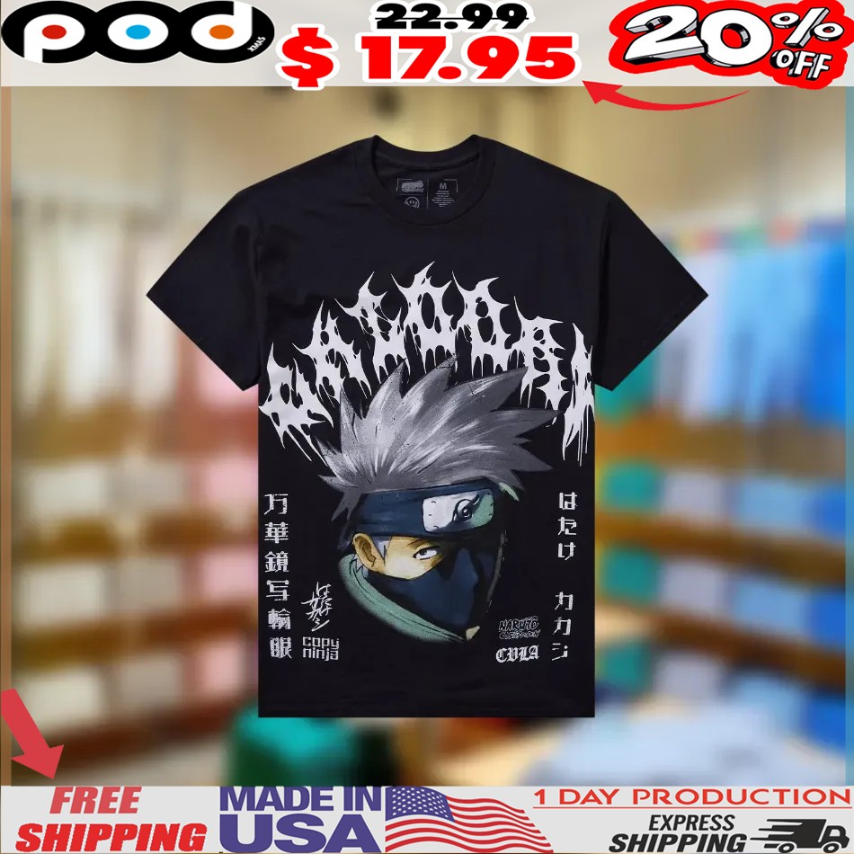 Civil Regime X Naruto Shippuden Kakashi Anime 2025 Shirt