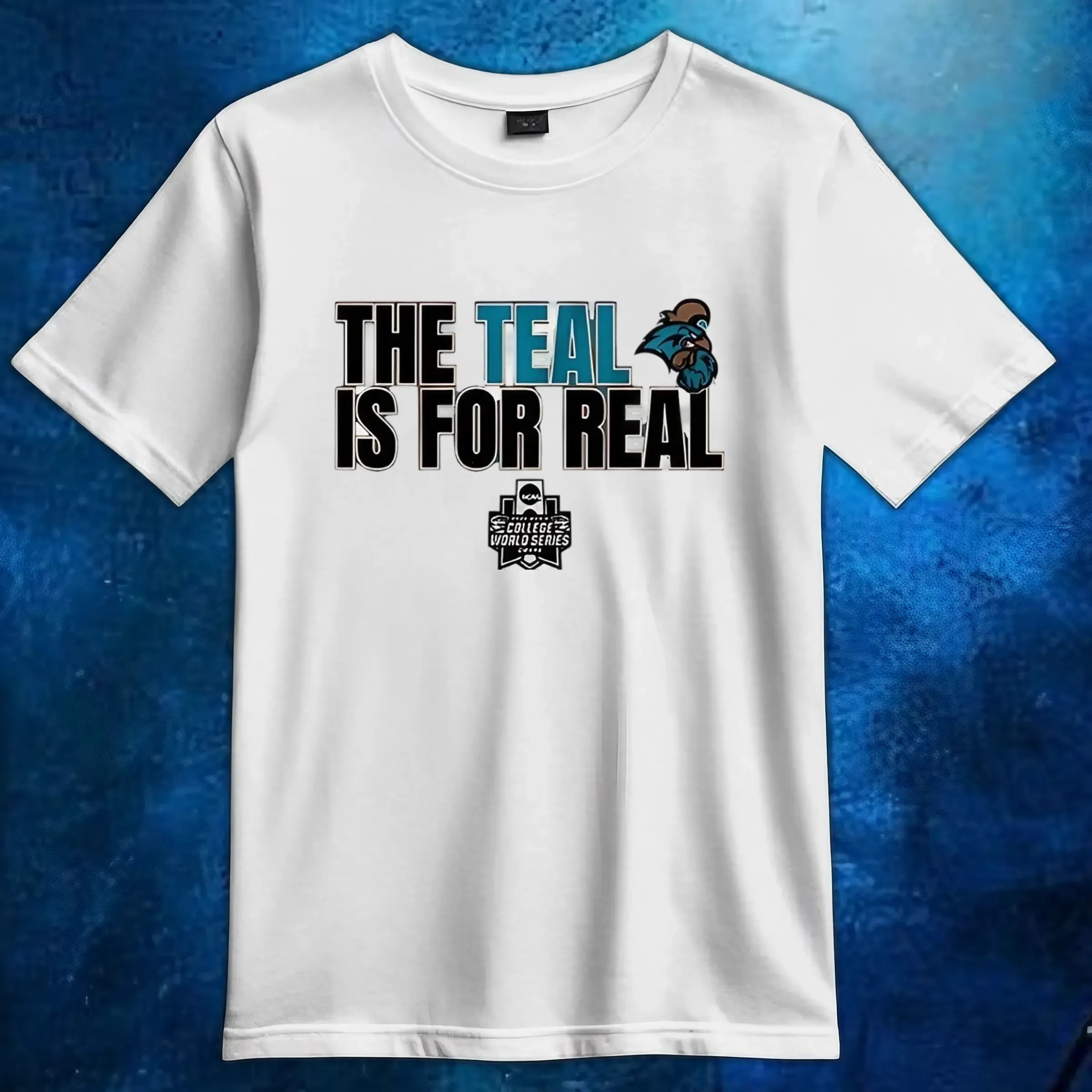 Coastal Carolina Chanticleers baseball the teal is for real t shirt 6 Coastal Carolina Chanticleers baseball the teal is for real t shirt