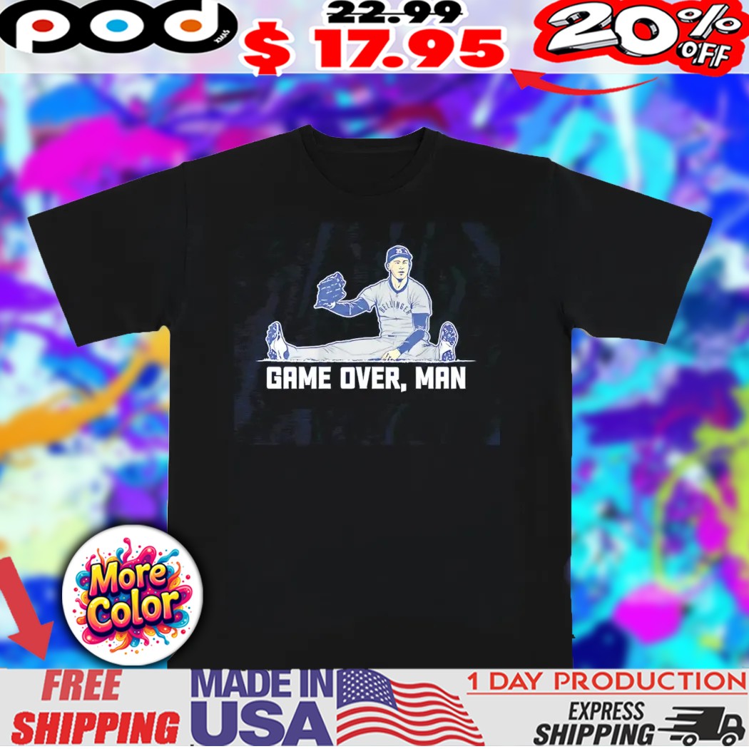 Cody Bellinger Game Over Man LA Dodgers shirt 1 Cody Bellinger Game Over Man LA Dodgers shirt