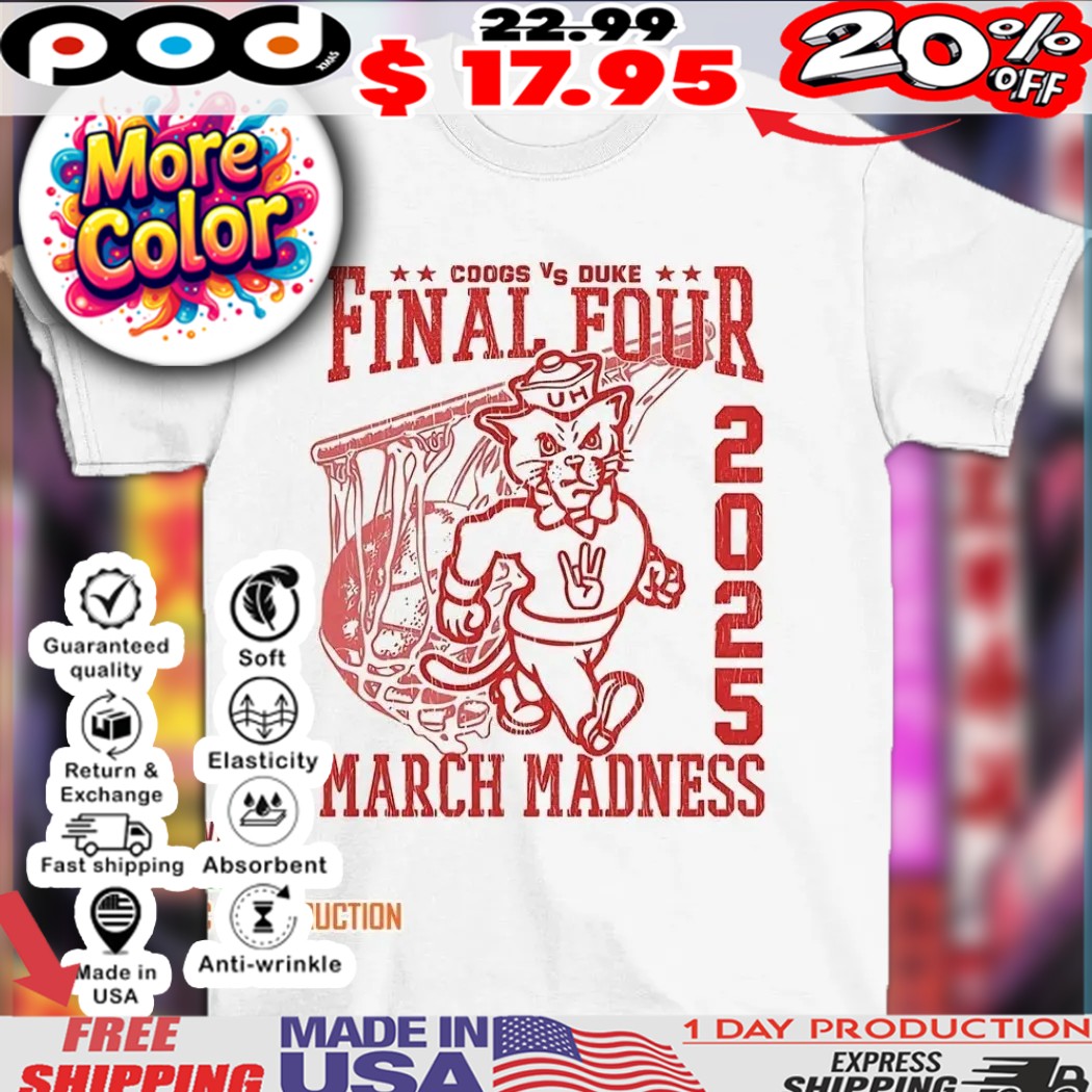 Coogs Vs Duke Final Four 2025 March Madness mascot shirt