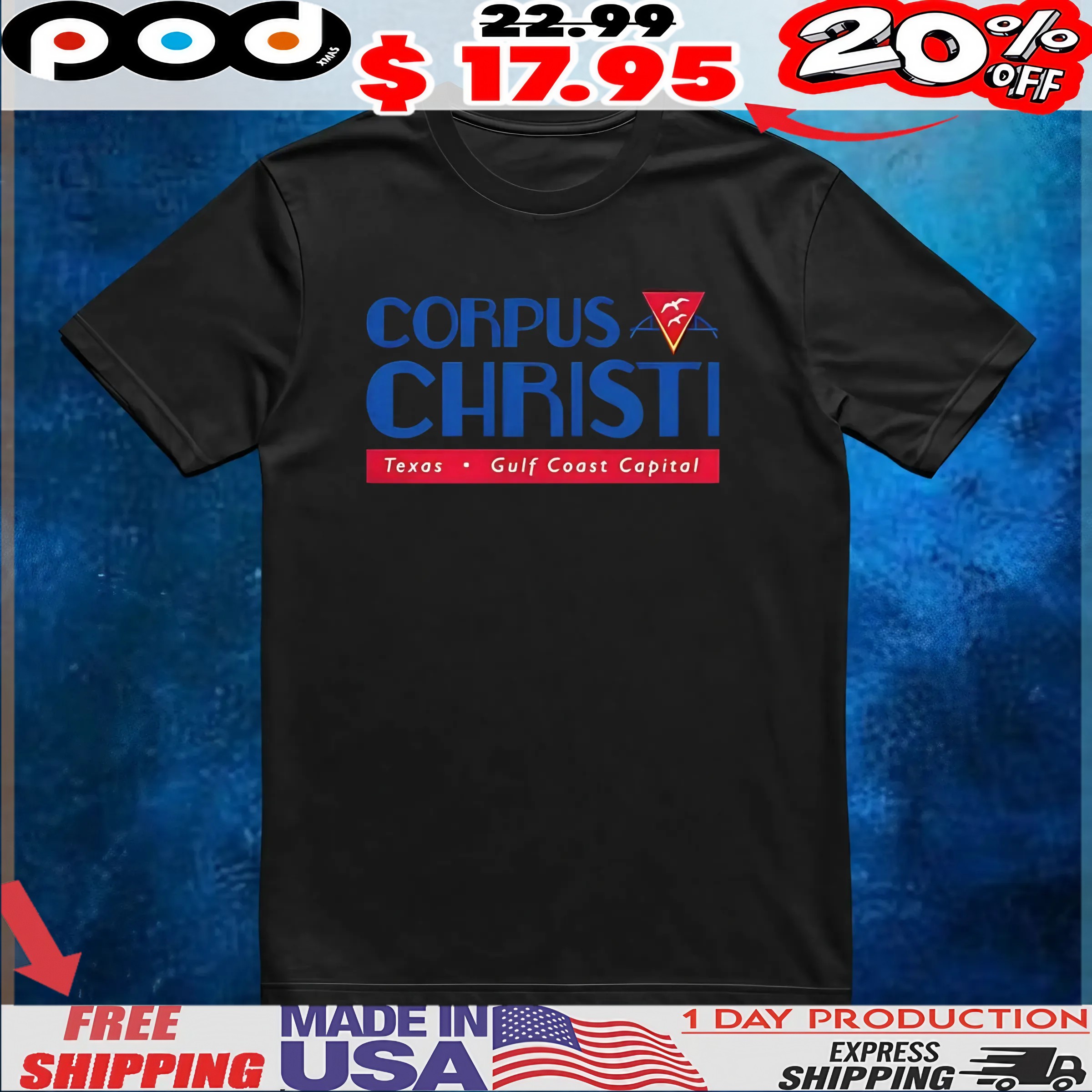Corpus Christi Texas Gulf Coast Capital shirt