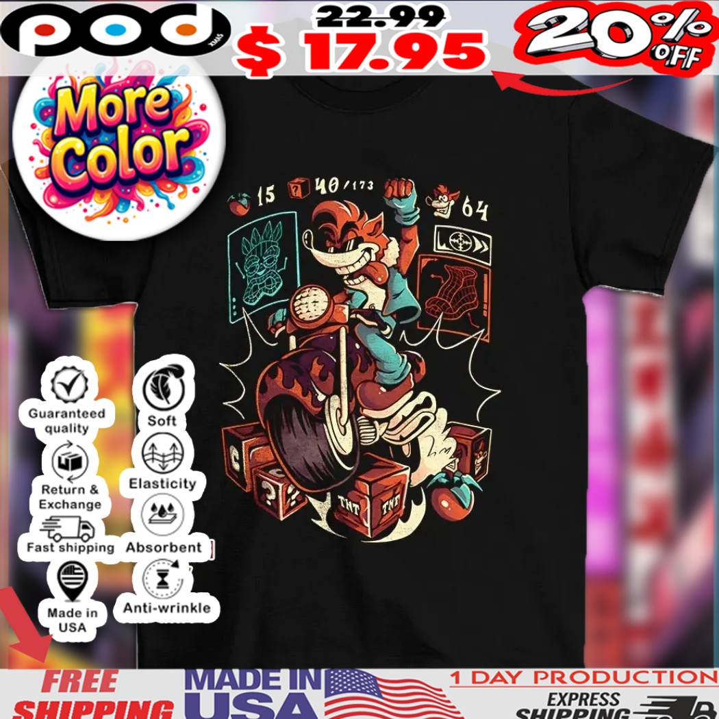 Crash Bandicoot Cybercoot 2025 shirt