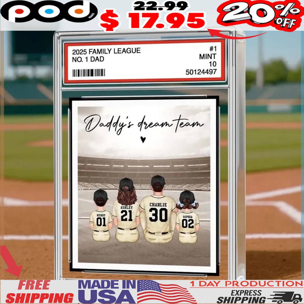 Custom No 1 Dad Retro Vintage Baseball Trading Card Style Personalized Baseball Dad Father Day Acrylic Block Plaque 1 Custom No 1 Dad Retro Vintage Baseball Trading Card Style Personalized Baseball Dad Father Day Acrylic Block Plaque
