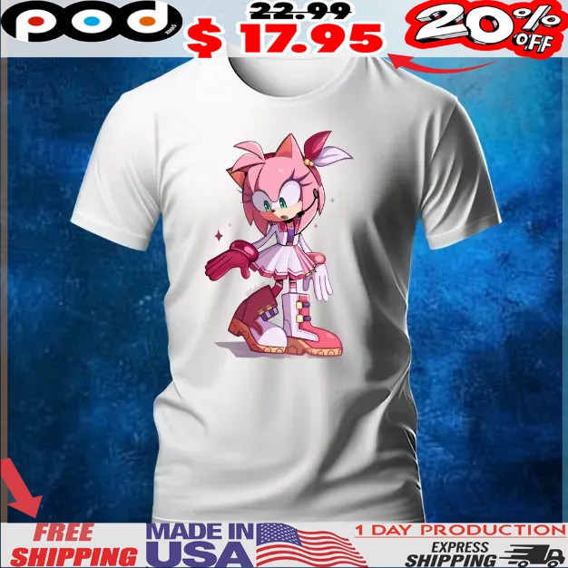 Cute Amy Rose Sonic the Hedgehog Shirt
