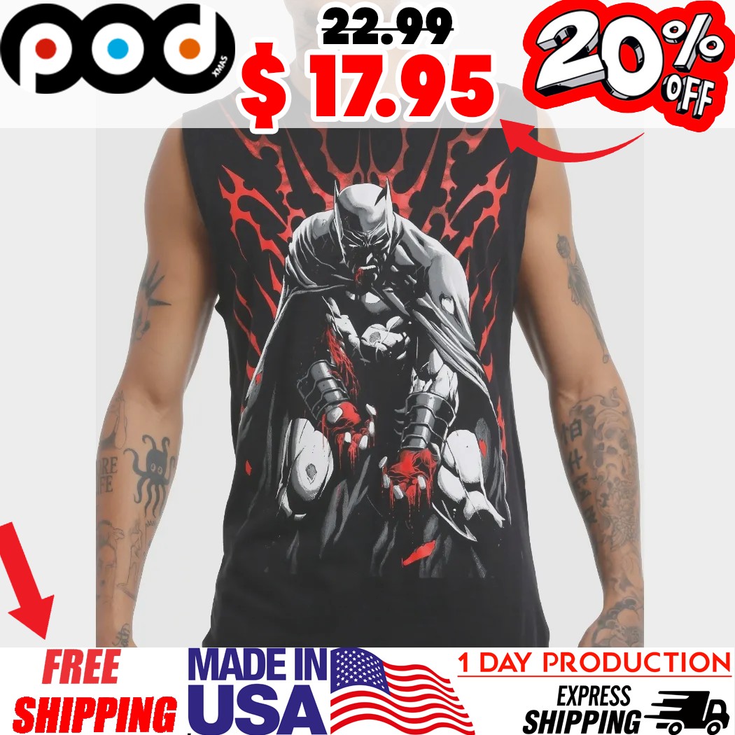DC Comics Batman Blood Metal Muscle Shirt