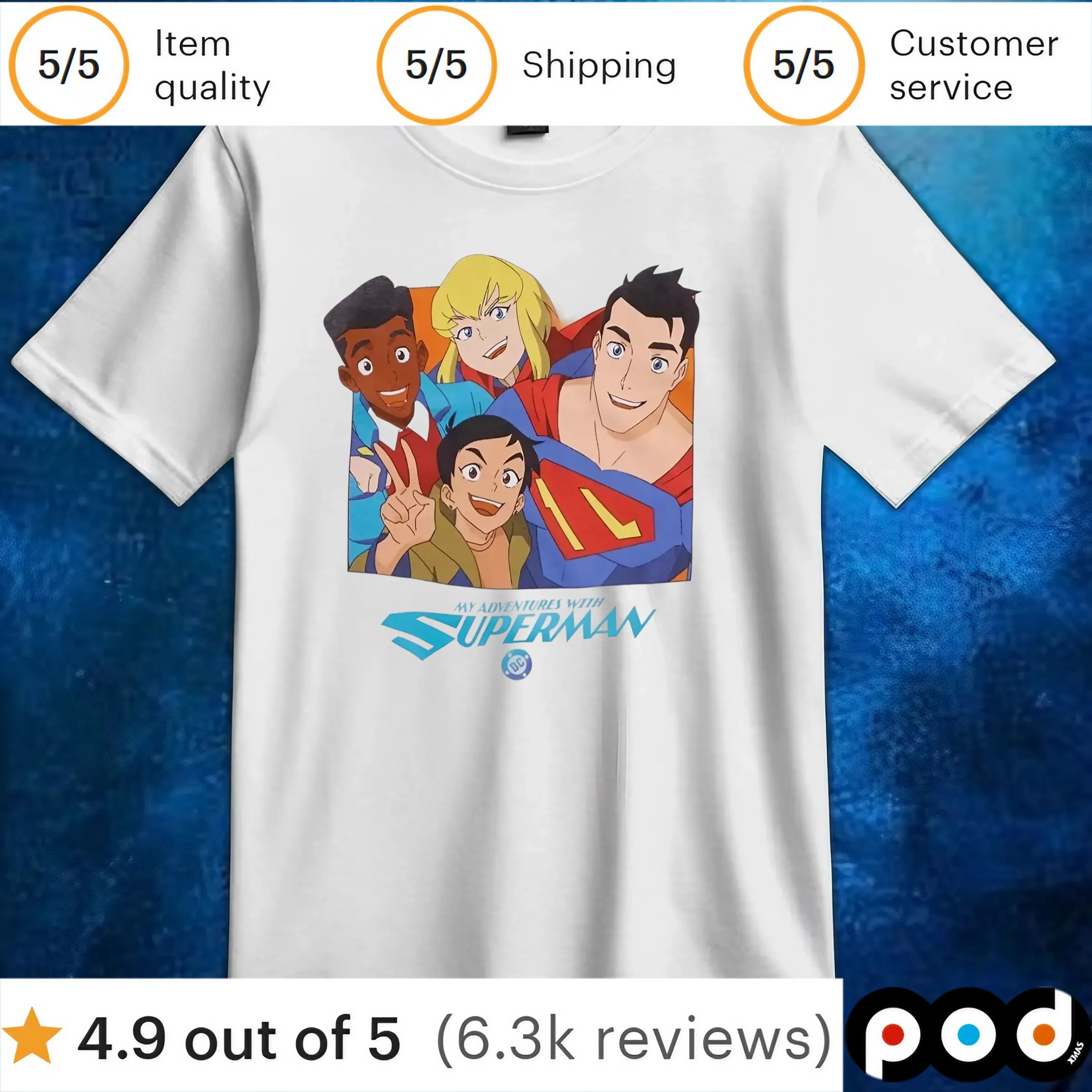 DC Comics My Adventures With Superman Group Photo T Shirt