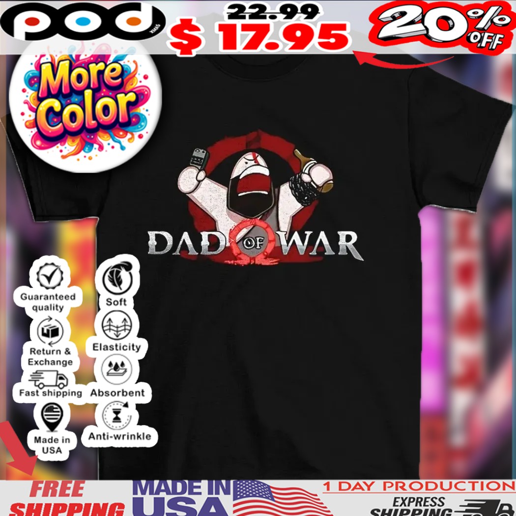 Dad Of War funny gamer dad shirt