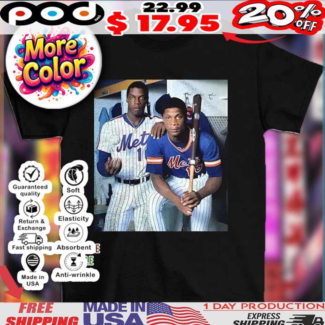 Darryl Strawberry and Dwight Gooden New York Mets 1983 vintage graphic shirt 1 Darryl Strawberry and Dwight Gooden New York Mets 1983 vintage graphic shirt