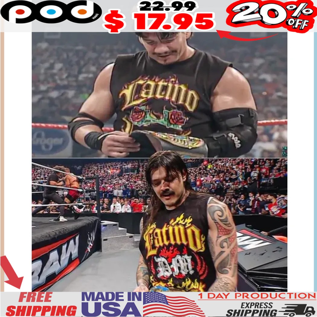 Dominik Mysterio wearing Latino Cheat Shirt