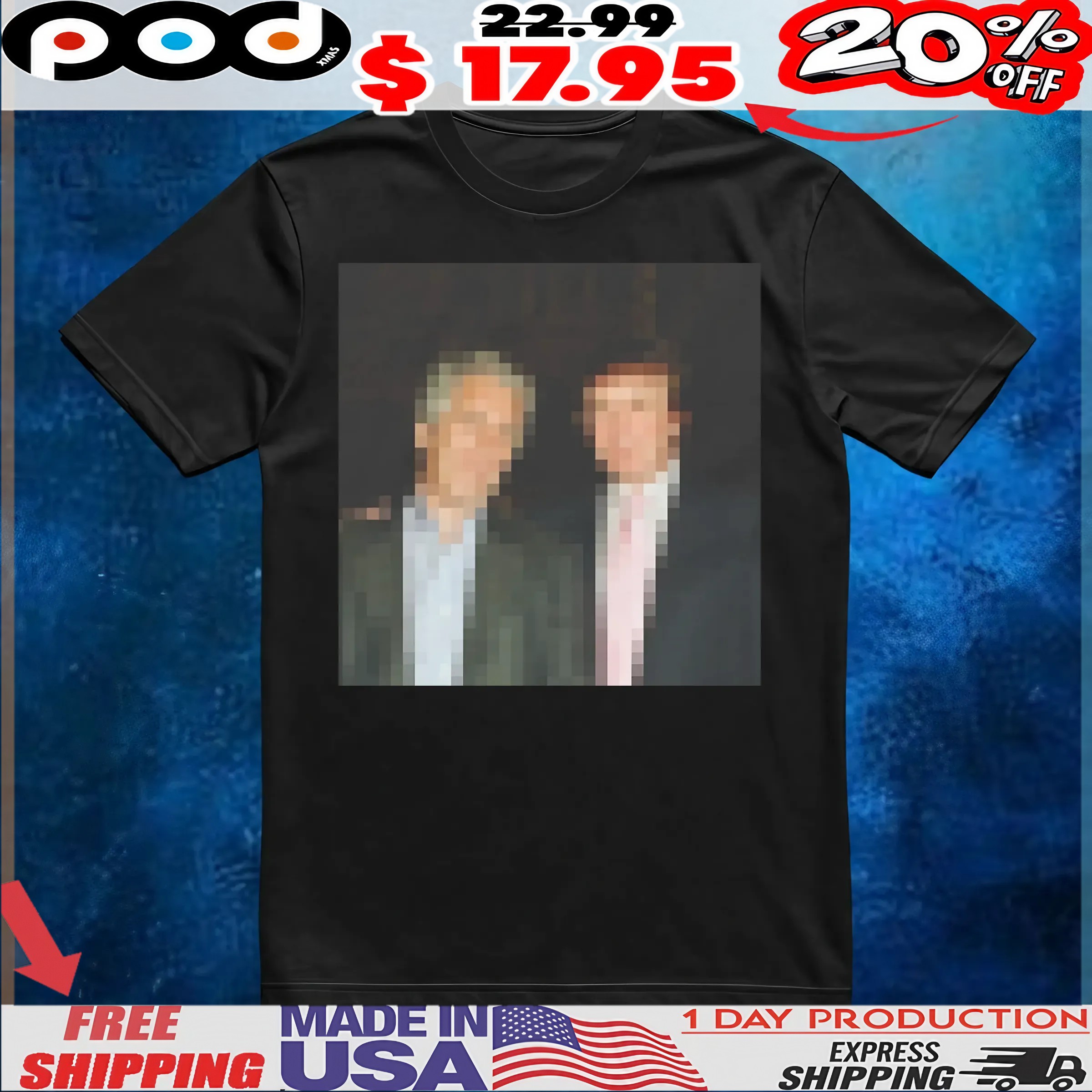 Donald Trump Jeffrey Epstein Blurred T Shirt 6 Donald Trump Jeffrey Epstein Blurred T Shirt