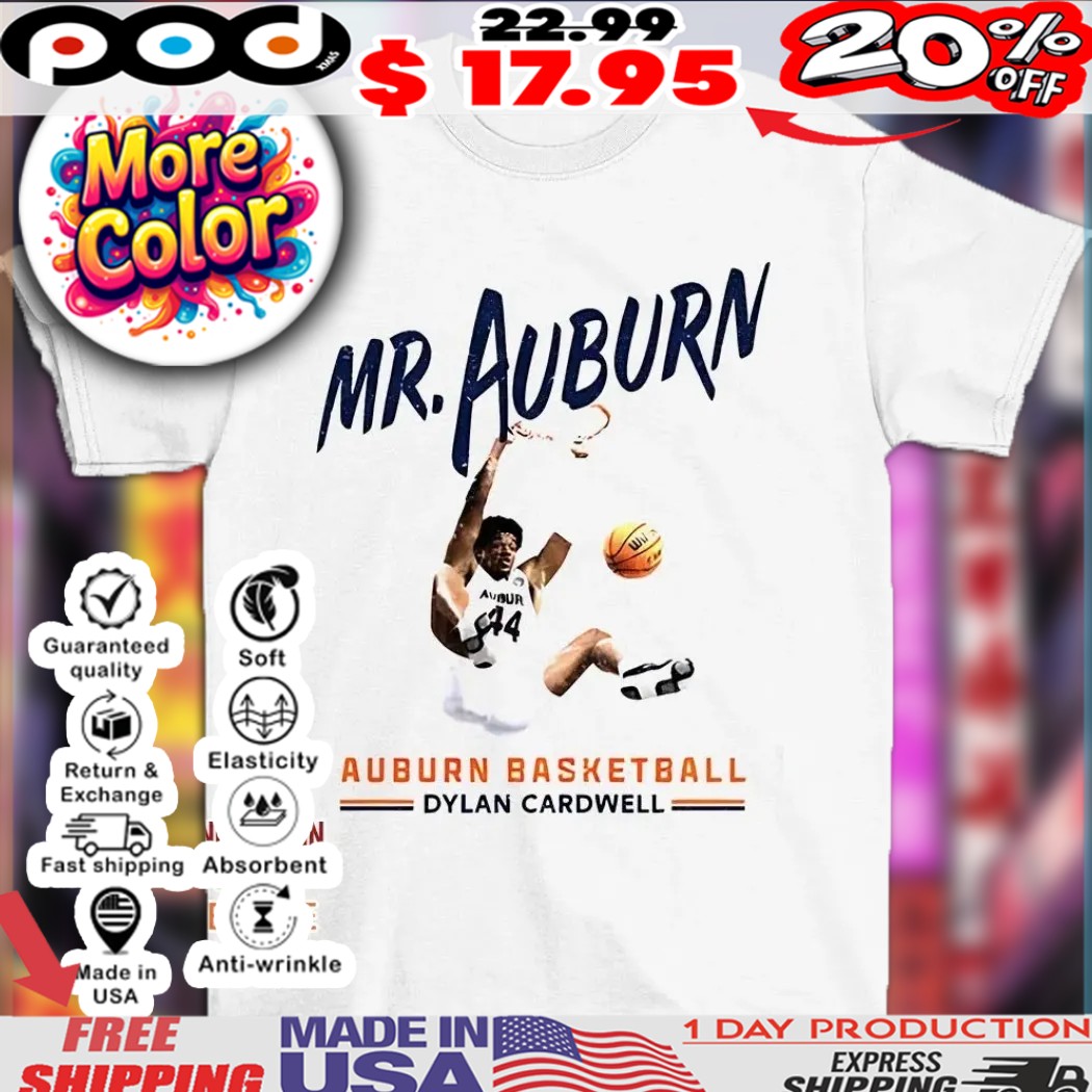 Dylan Cardwell Auburn Tigers basketball Mr Auburn 44 2025 shirt