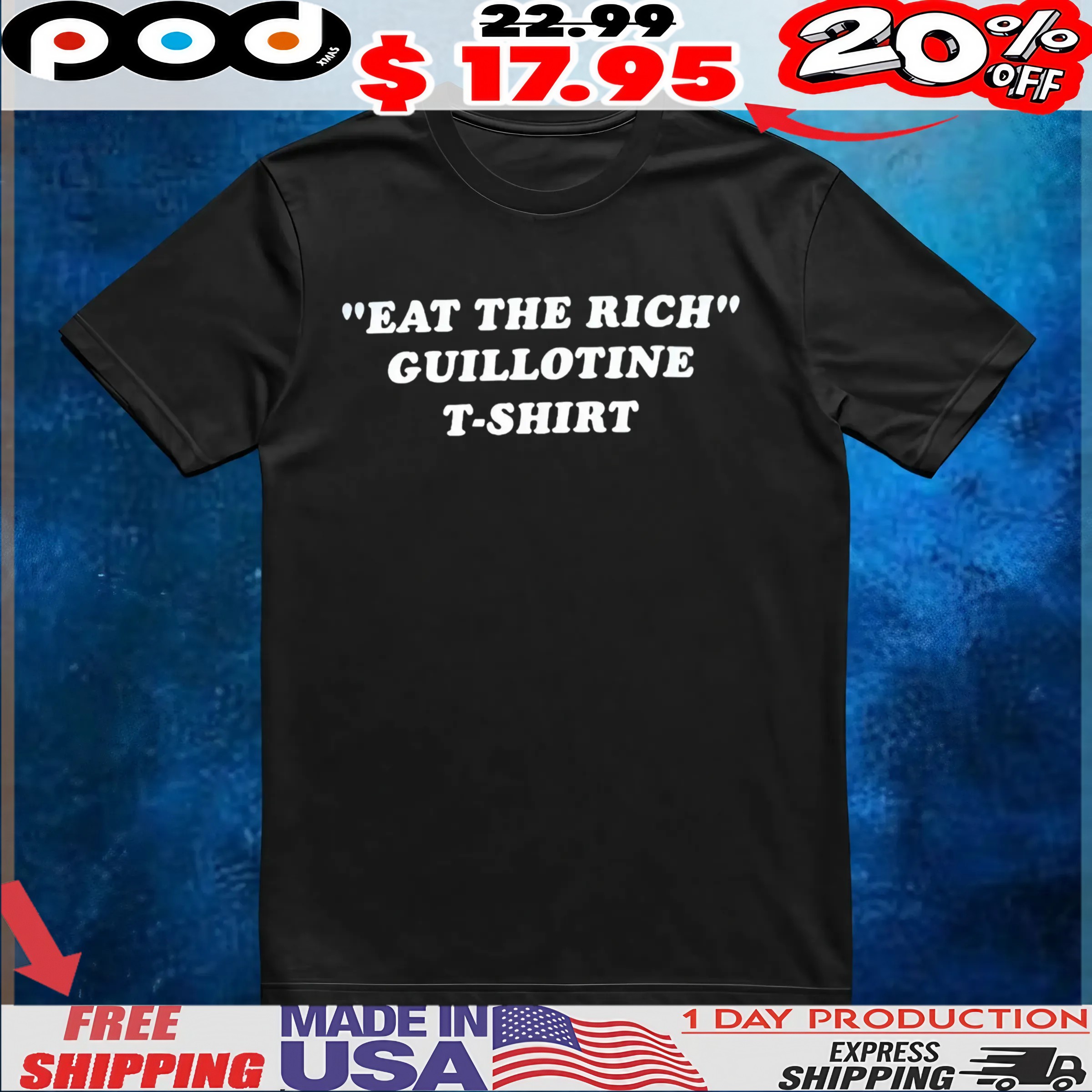 Eat The Rich Guillotine T Shirt 6 Eat The Rich Guillotine T Shirt