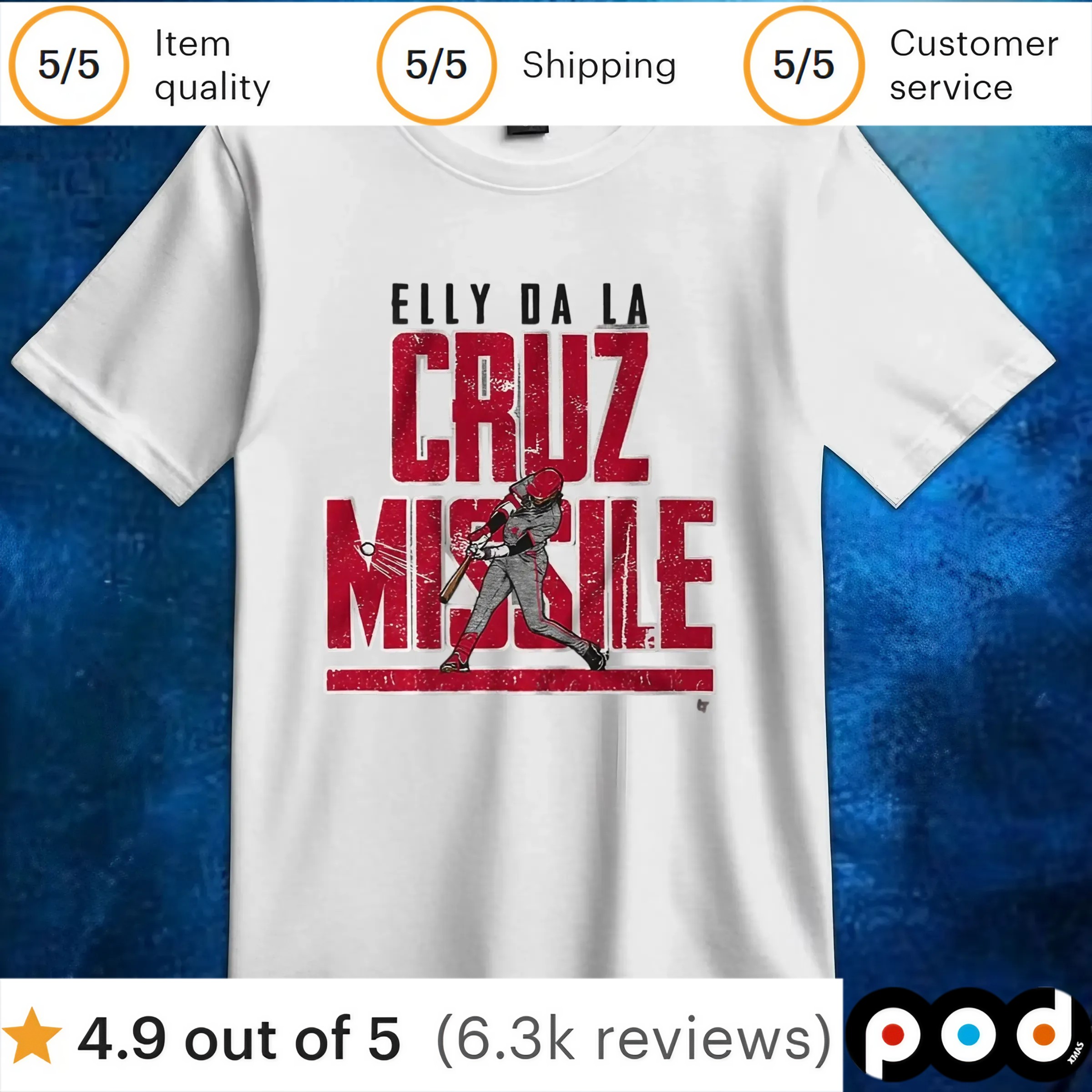 Elly De La Cruz Missile off the Bat T Shirt 6 Elly De La Cruz Missile off the Bat T Shirt