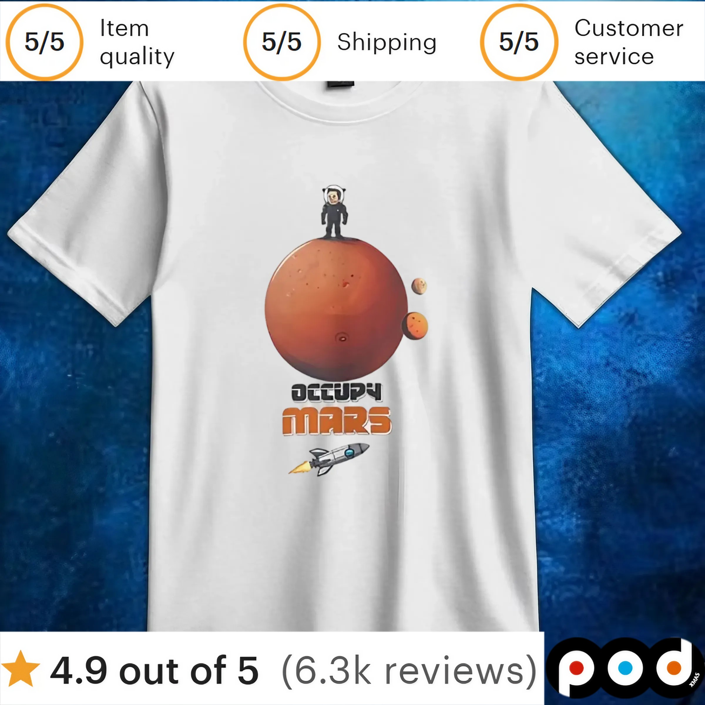 Elon Musk Occupy Mars cartoon t shirt 6 Elon Musk Occupy Mars cartoon t shirt