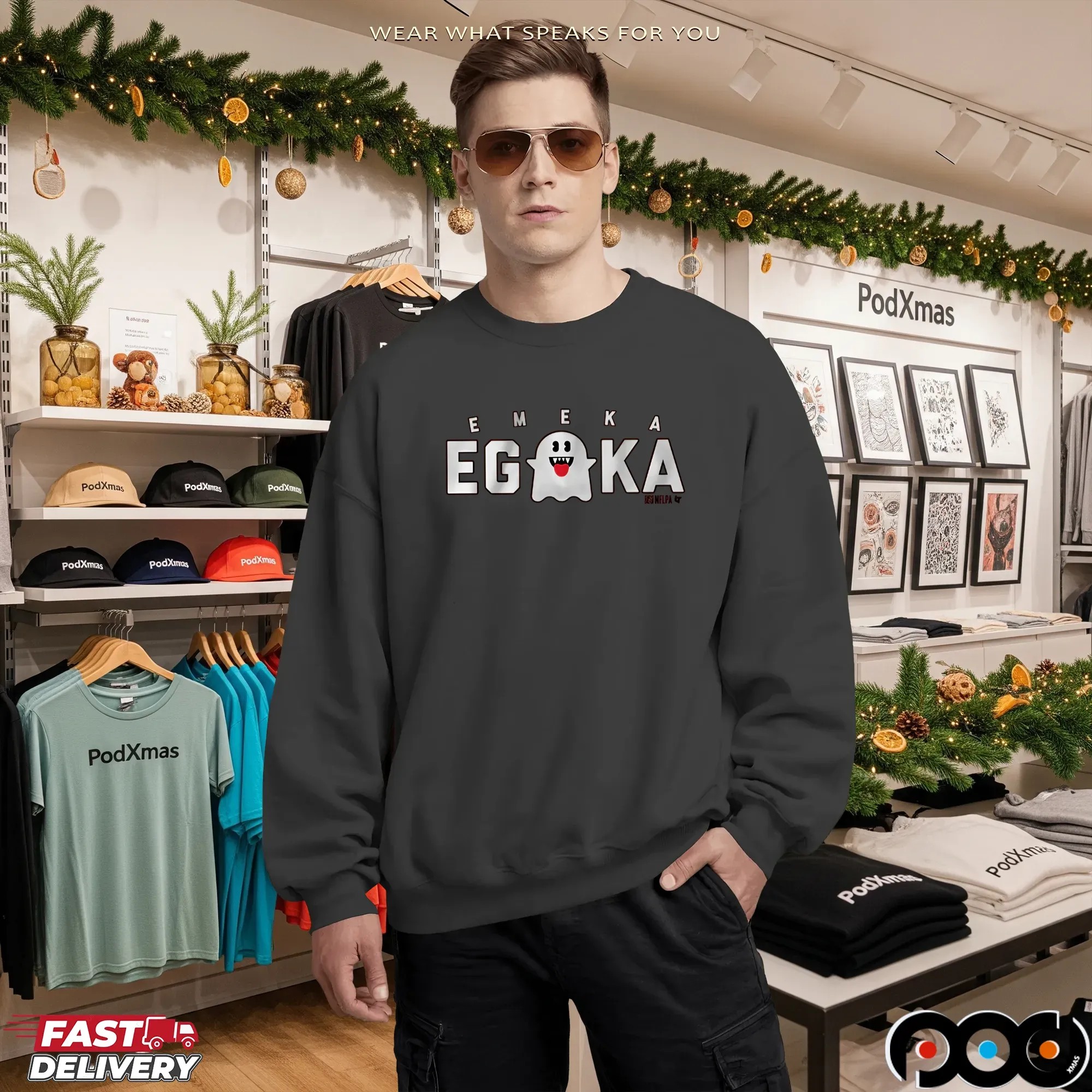Emeka Egbuka Eg-Boo-Ka Ghost T Shirt