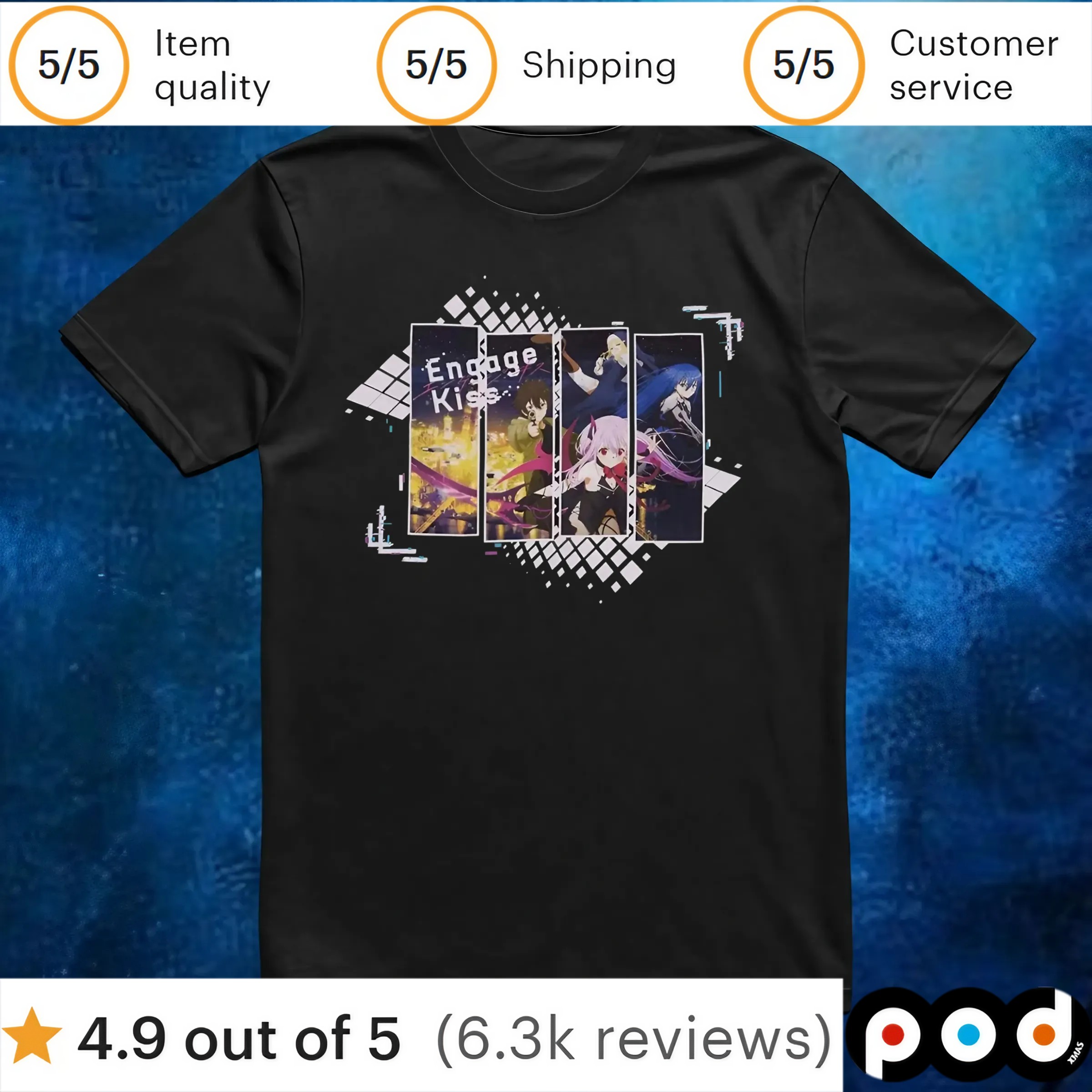 Engage Kiss Group Panels T Shirt 6 Engage Kiss Group Panels T Shirt