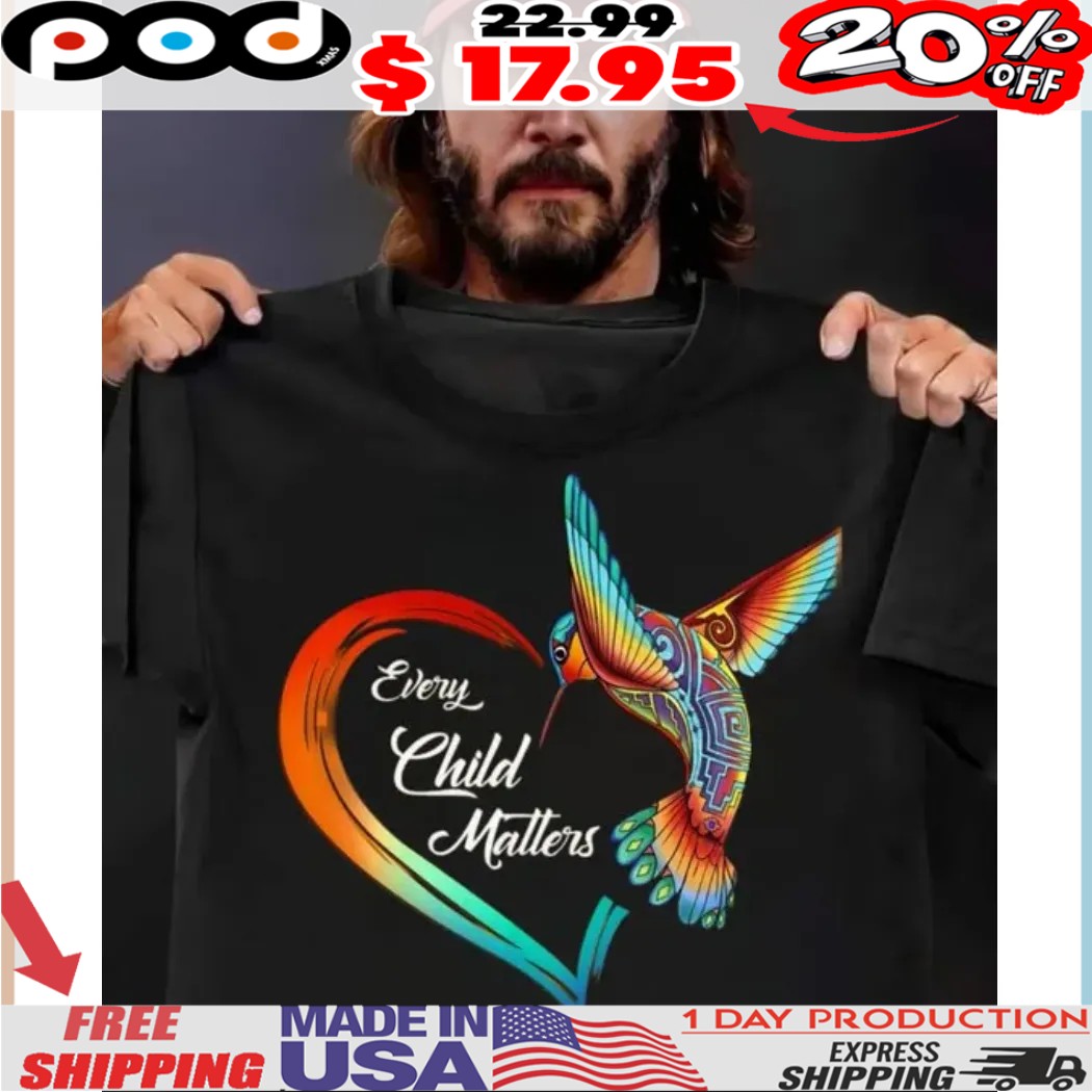 Every Child Matters Hummingbird Heart Orange Day Canada Awareness Apparel For 2023 Shirt 1 Every Child Matters Hummingbird Heart Orange Day Canada Awareness Apparel For 2023 Shirt