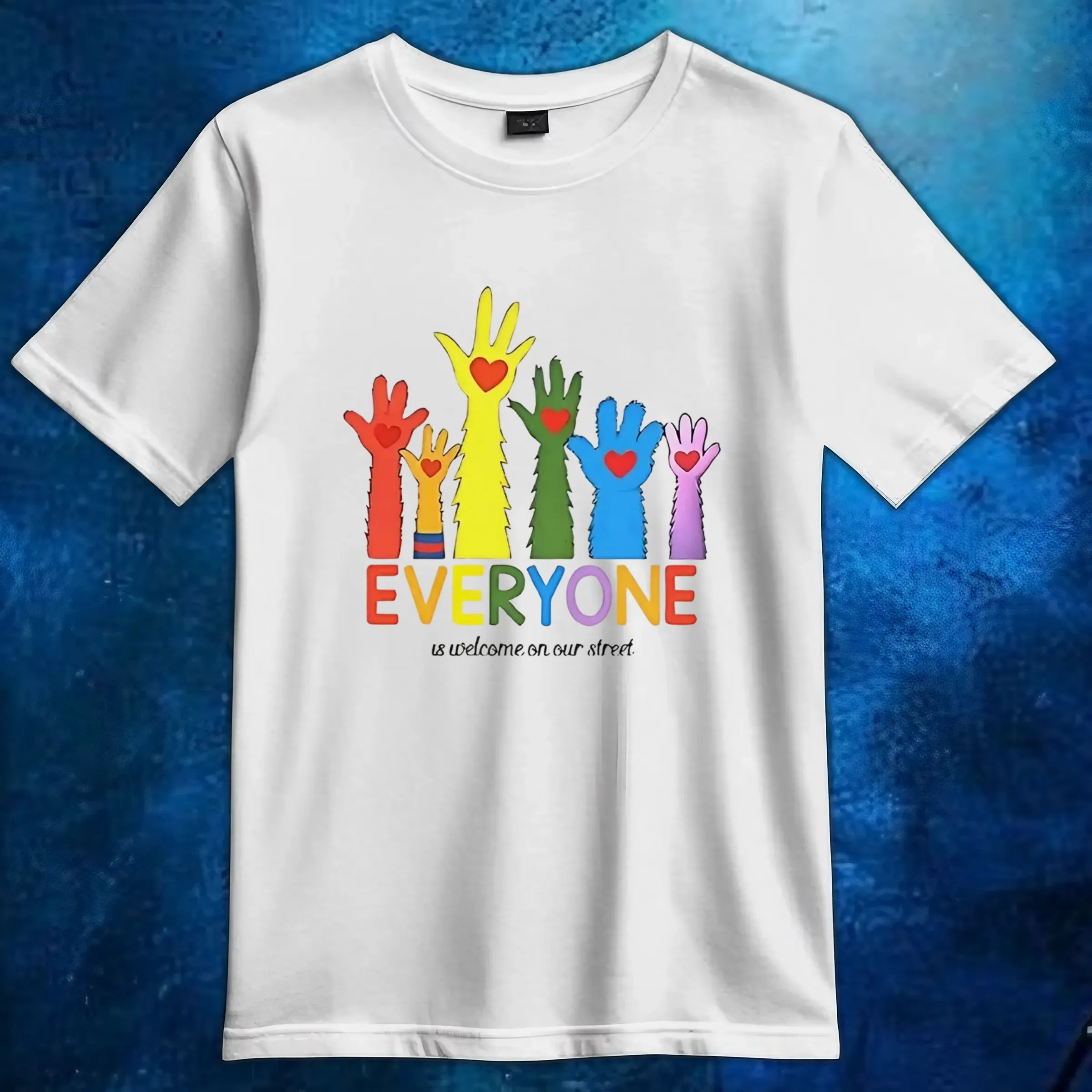 Everyone is welcome on our street LGBTQ t shirt 6 Everyone is welcome on our street LGBTQ t shirt