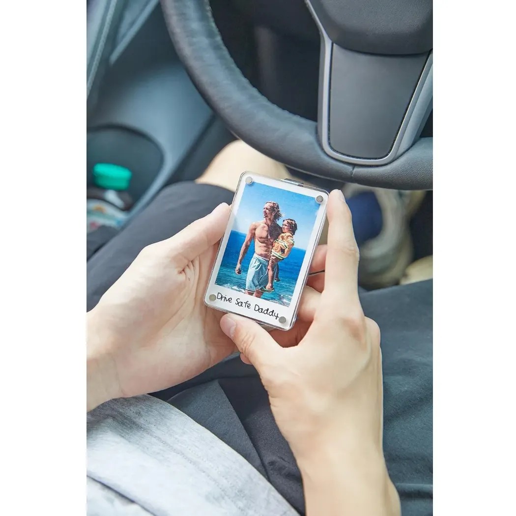 Father's Day Custom Picture Frame Personalized Car Visor