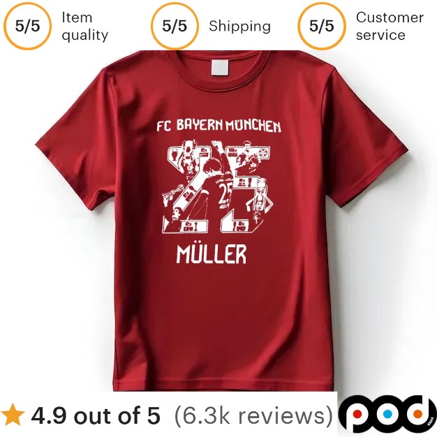 Fc Bayern München Müller 25 T Shirt