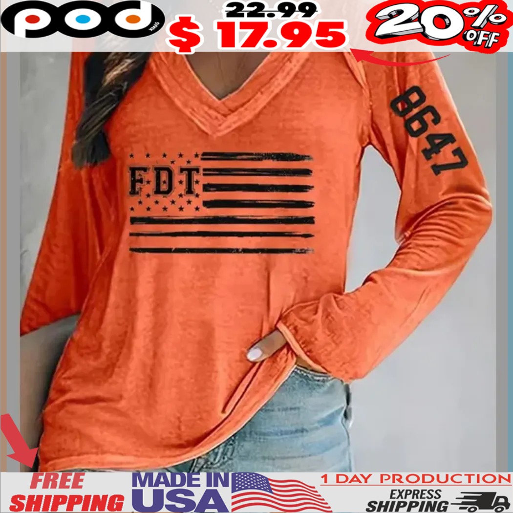 Fdt 8647 USA Flag Shirt