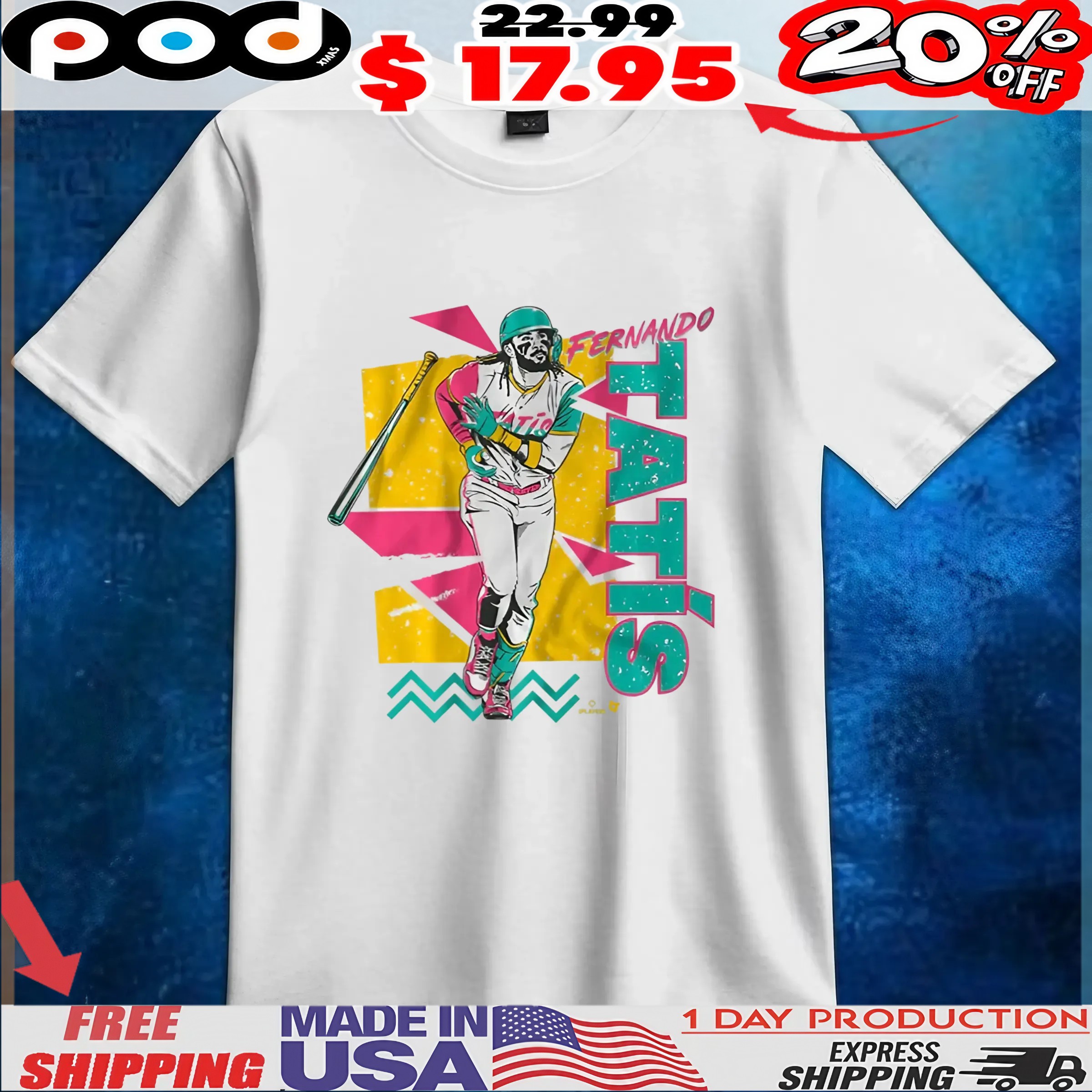Fernando Tatis Jr 90s Style T Shirt 6 Fernando Tatis Jr 90s Style T Shirt