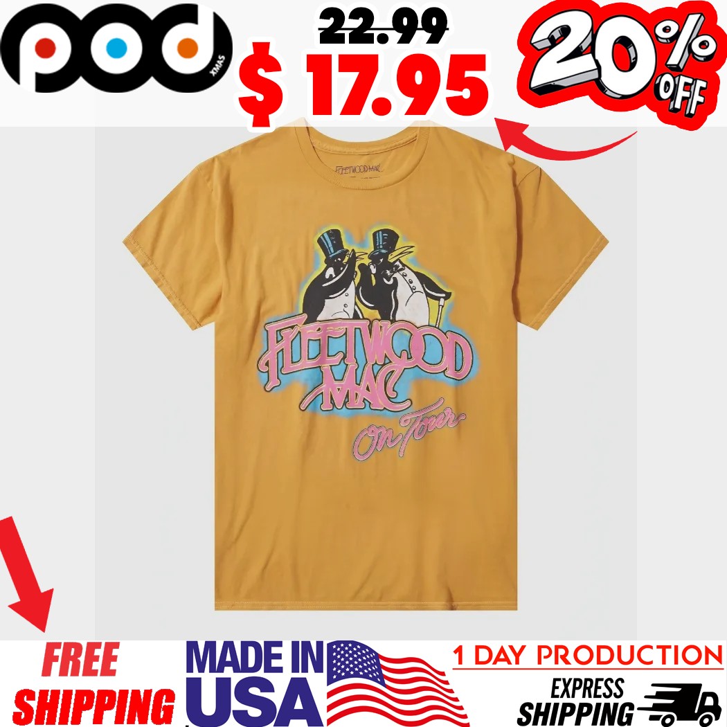 Fleetwood Mac Penguins On Tour Grapic Shirt
