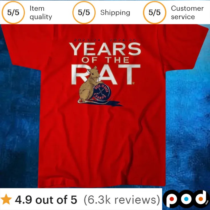 Florida Hockey Years of the Rat T Shirt 1 Florida Hockey Years of the Rat T Shirt