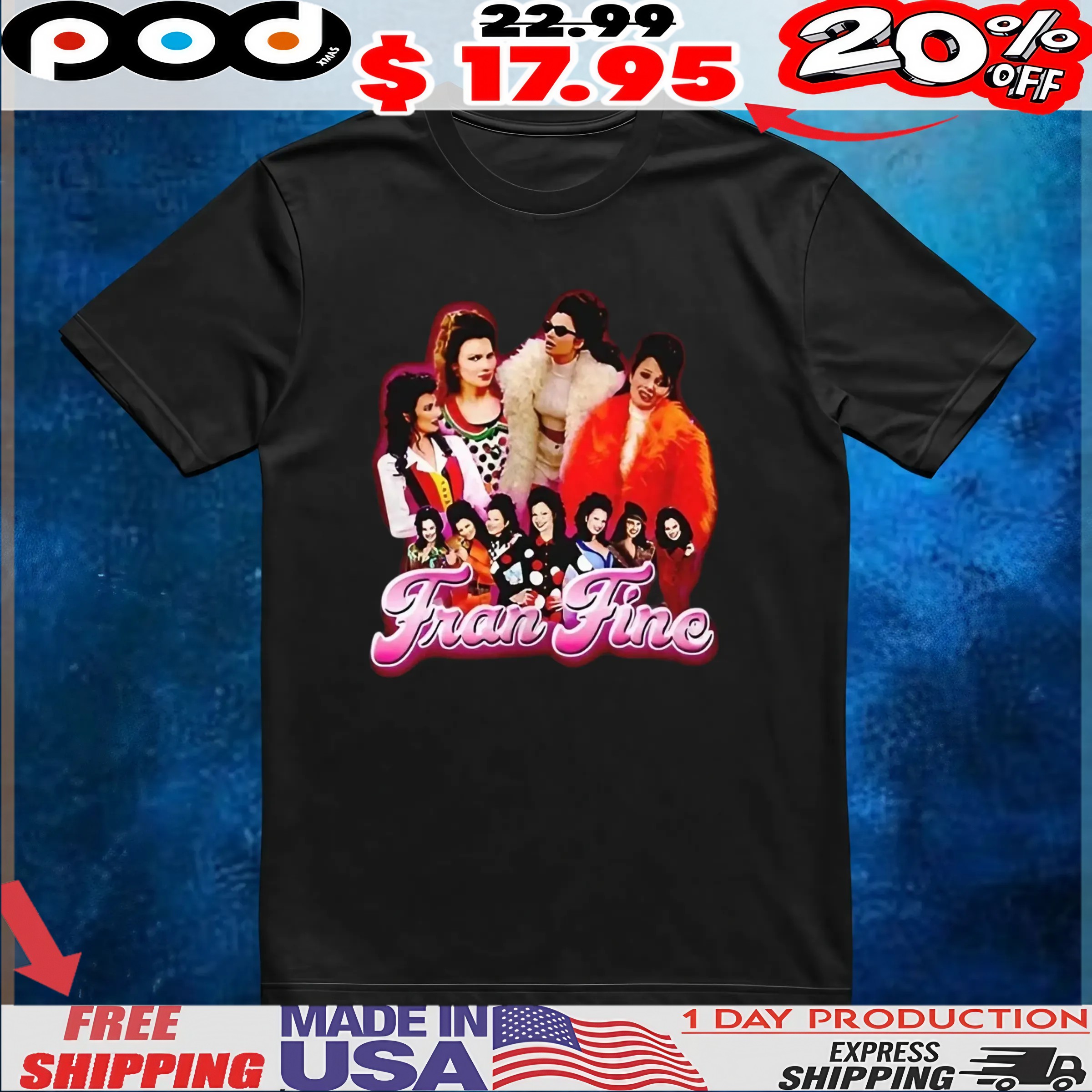 Fran Fine Fashions collage t shirt 6 Fran Fine Fashions collage t shirt