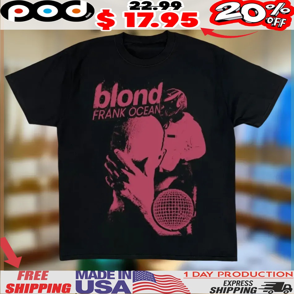 Frank Ocean Rapper Blond Pink Silhouette Shirt