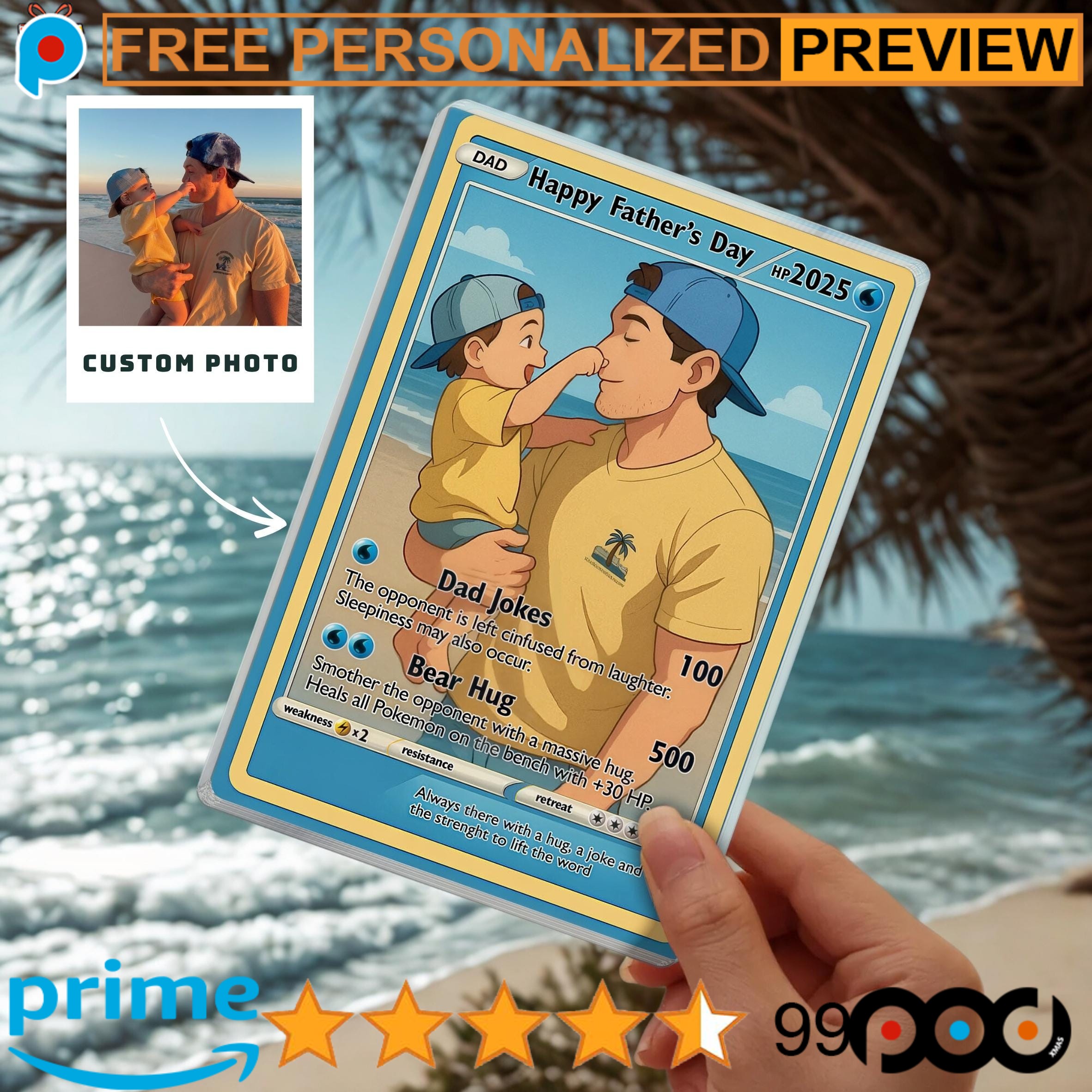 Free Personalized Amine Father's Day Acrylic Block Plaque 1 Free Personalized Amine Father's Day Acrylic Block Plaque