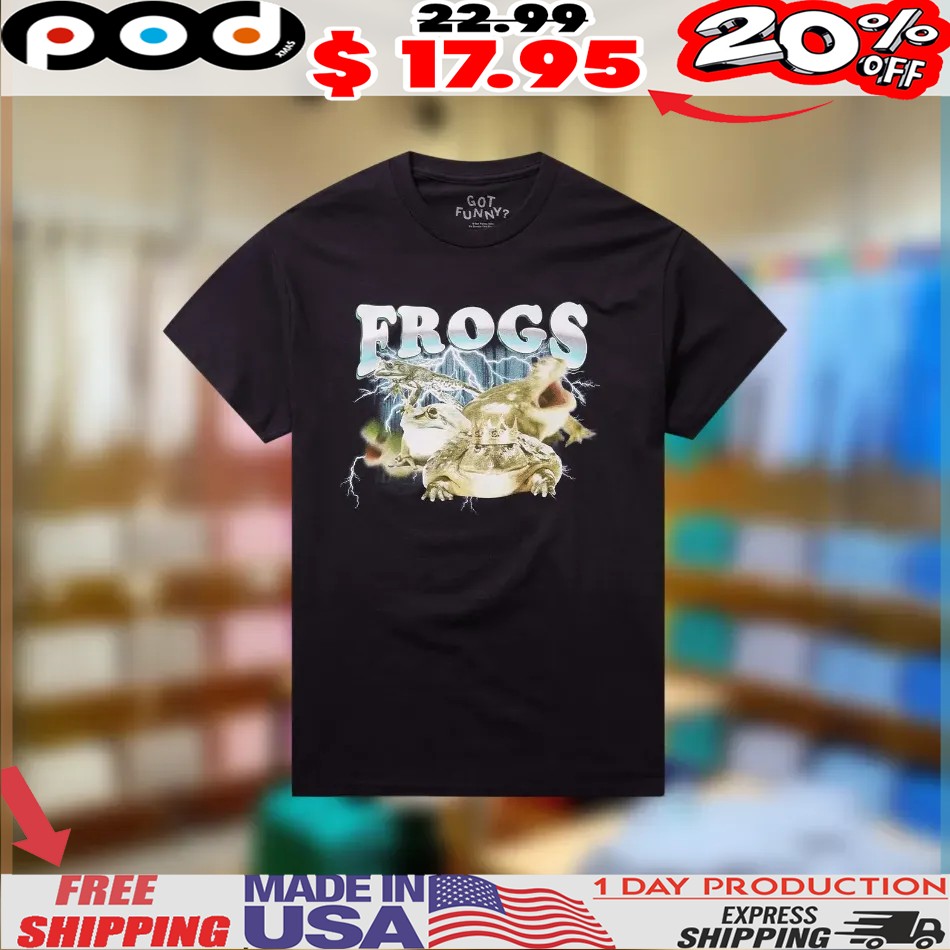 Frogs Collage Vintage bootleg Style Shirt 1 Frogs Collage Vintage bootleg Style Shirt
