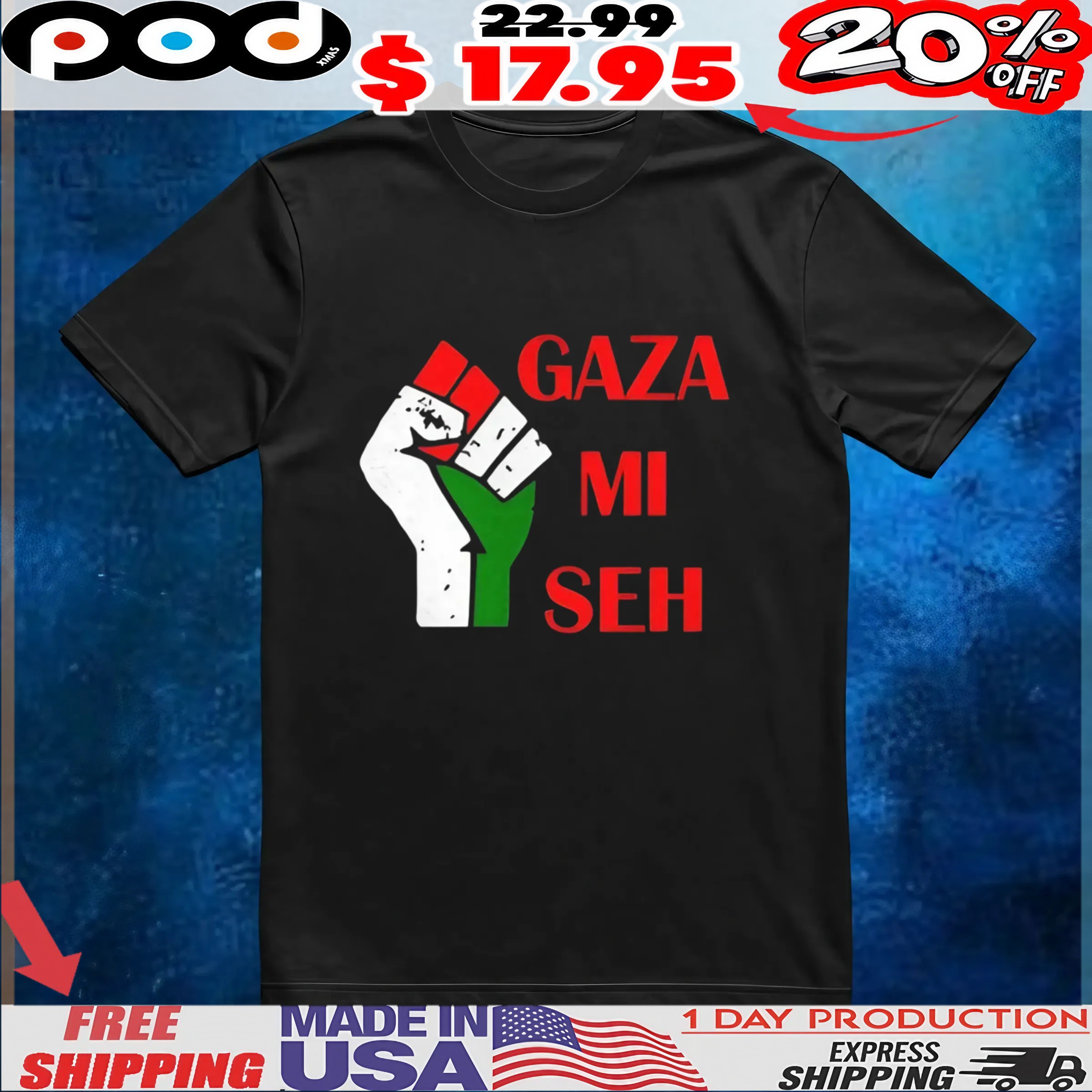 Gaza Mi Seh Palestine t shirt 6 Gaza Mi Seh Palestine t shirt