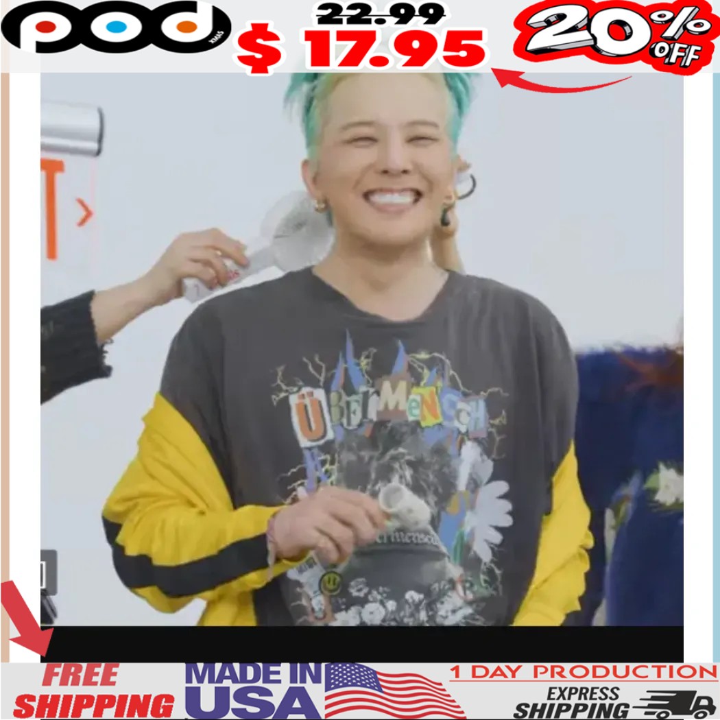 Gdragon Wearing ÜBERMENSCH World Tour 2025 Shirt
