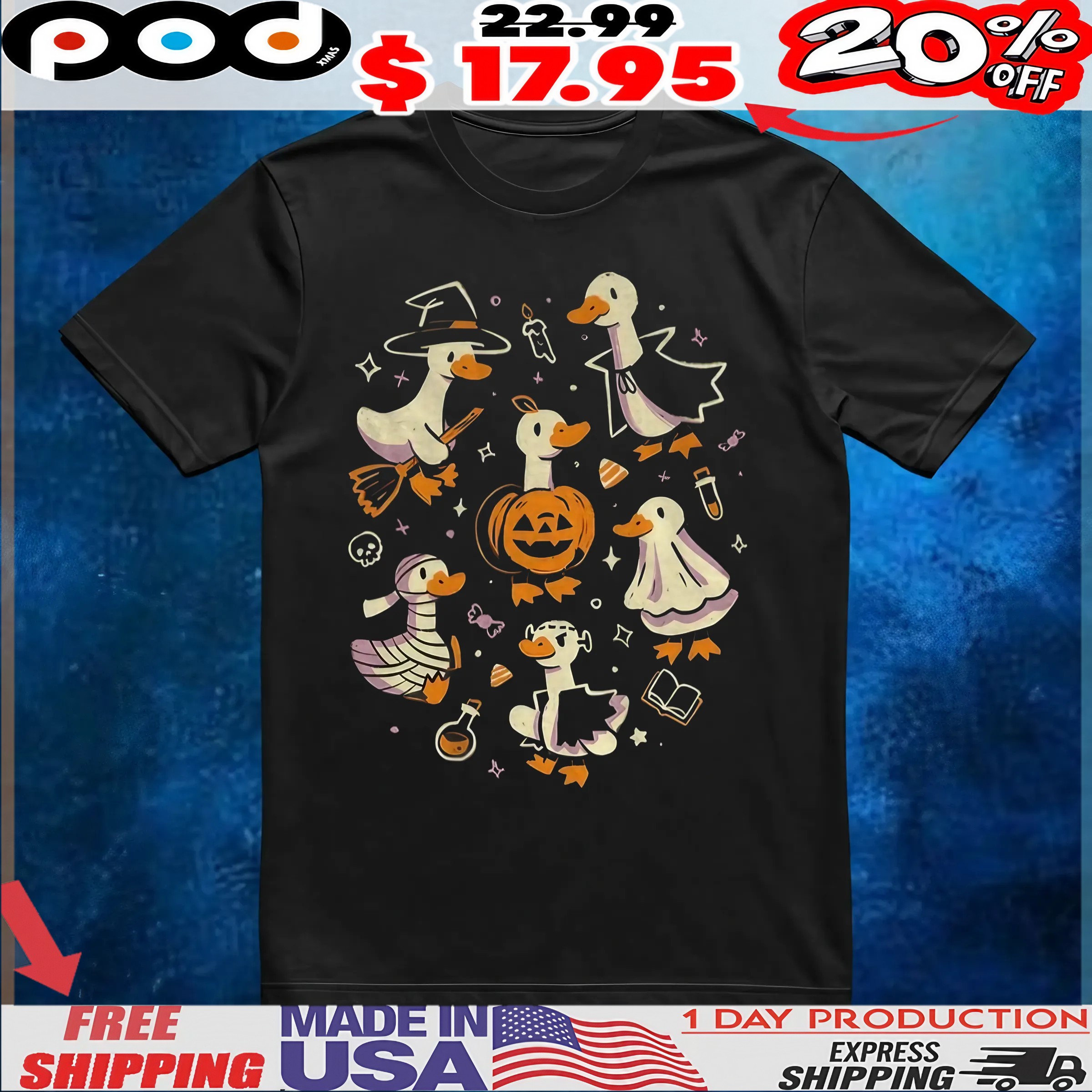 Goosebumps Spooky Geese Ready For Halloween T Shirt 6 Goosebumps Spooky Geese Ready For Halloween T Shirt