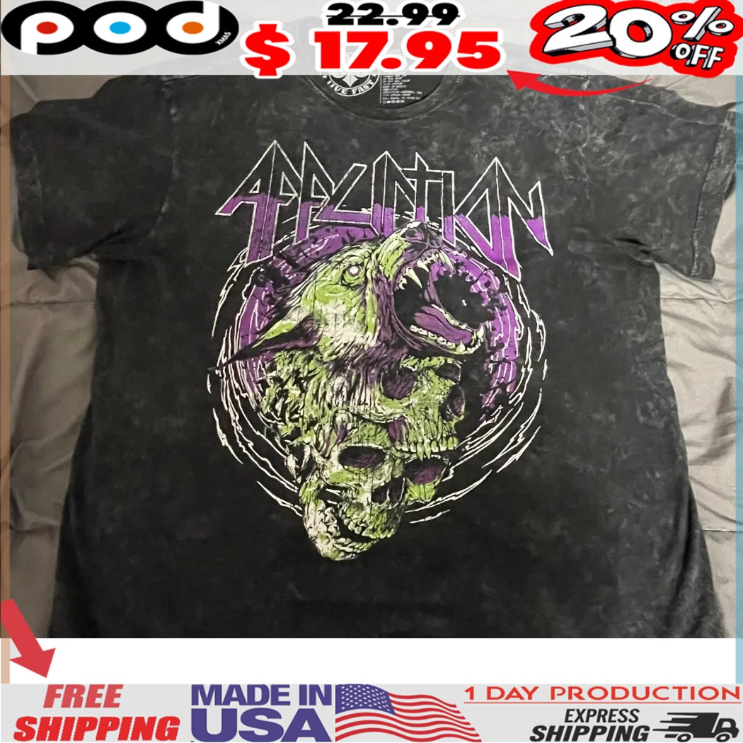 Gothic Wolf & Skull Art Shirt