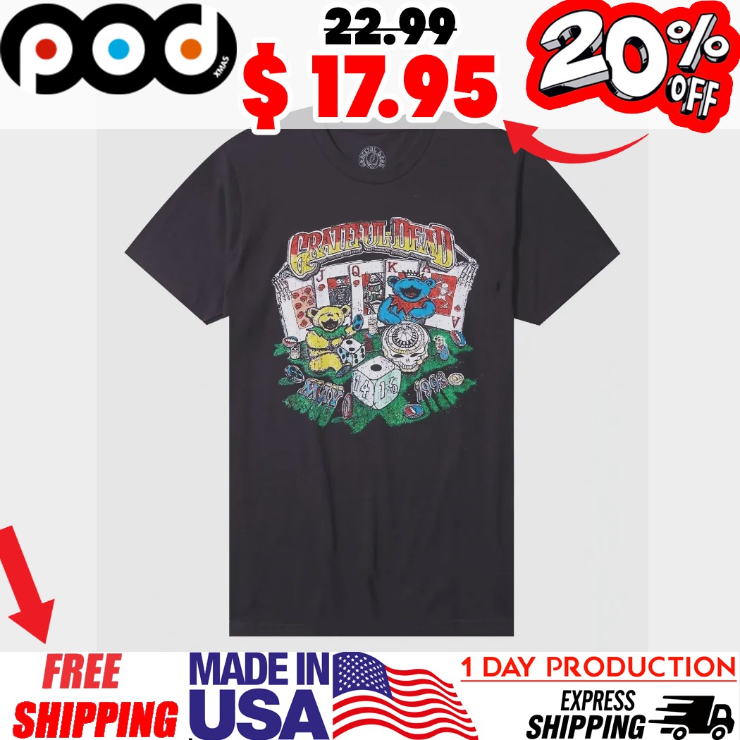 Grateful Dead Bears Poker Game Cards shirt