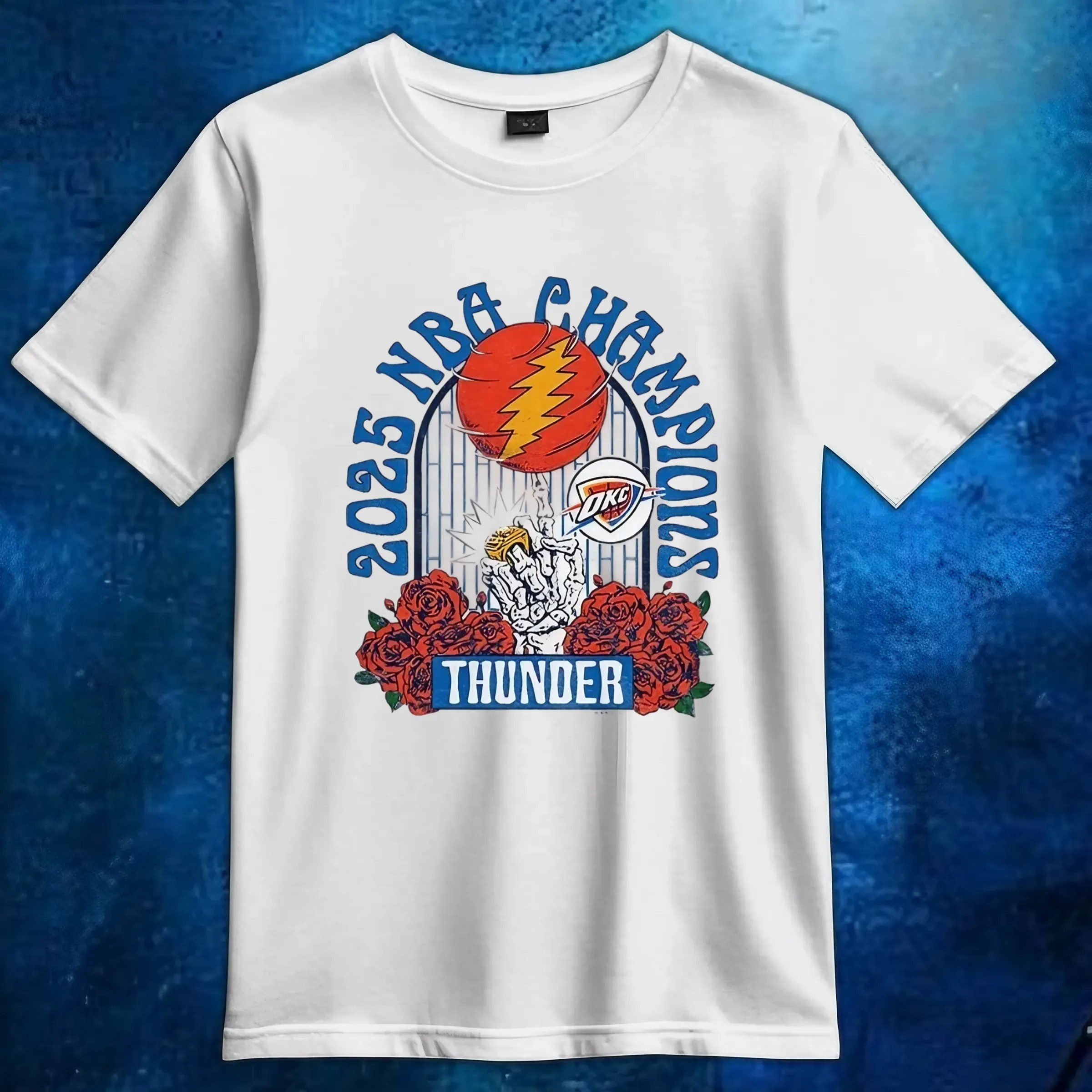Grateful Dead Oklahoma City Thunder Nba Finals National Basketball Champs 2025 T Shirt