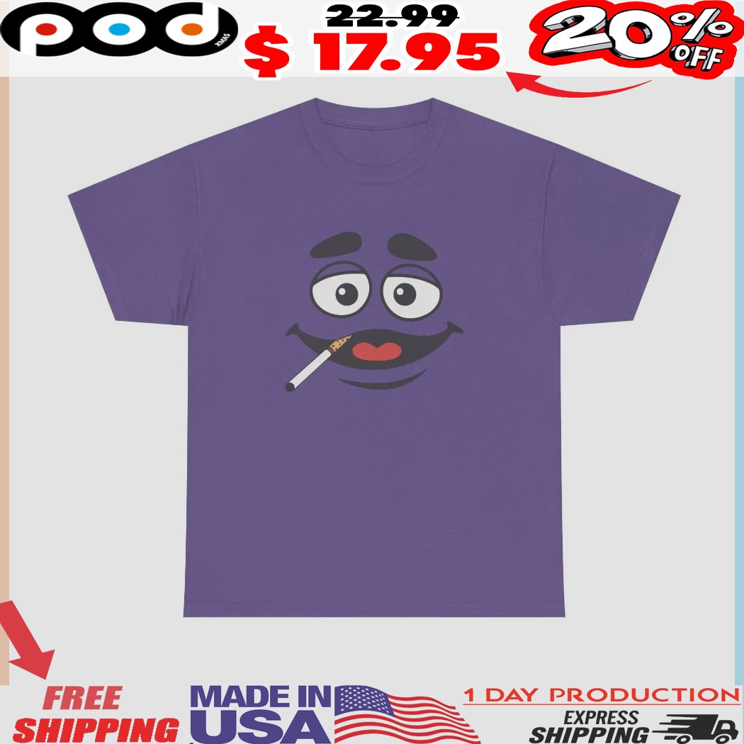 Grimace Monster Smoking Shirt