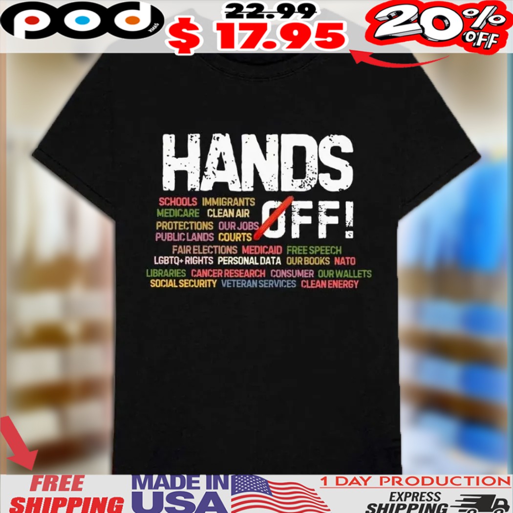 Hands Off Protest Political Activism Medicare Social Security Vintage Shirt