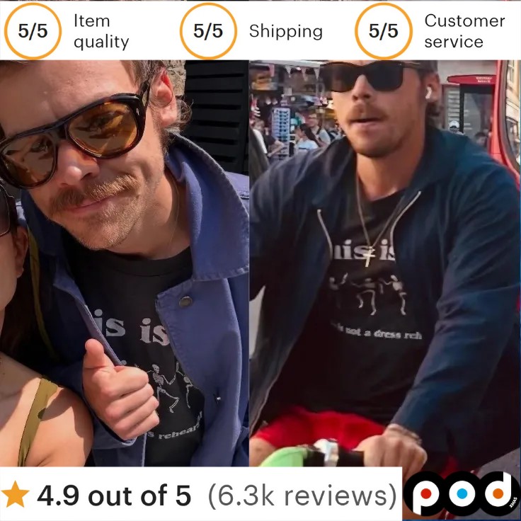 Harry Styles Wearing This Is It Life Is Not A Dress Rehearsal T Shirt 1 Harry Styles Wearing This Is It Life Is Not A Dress Rehearsal T Shirt