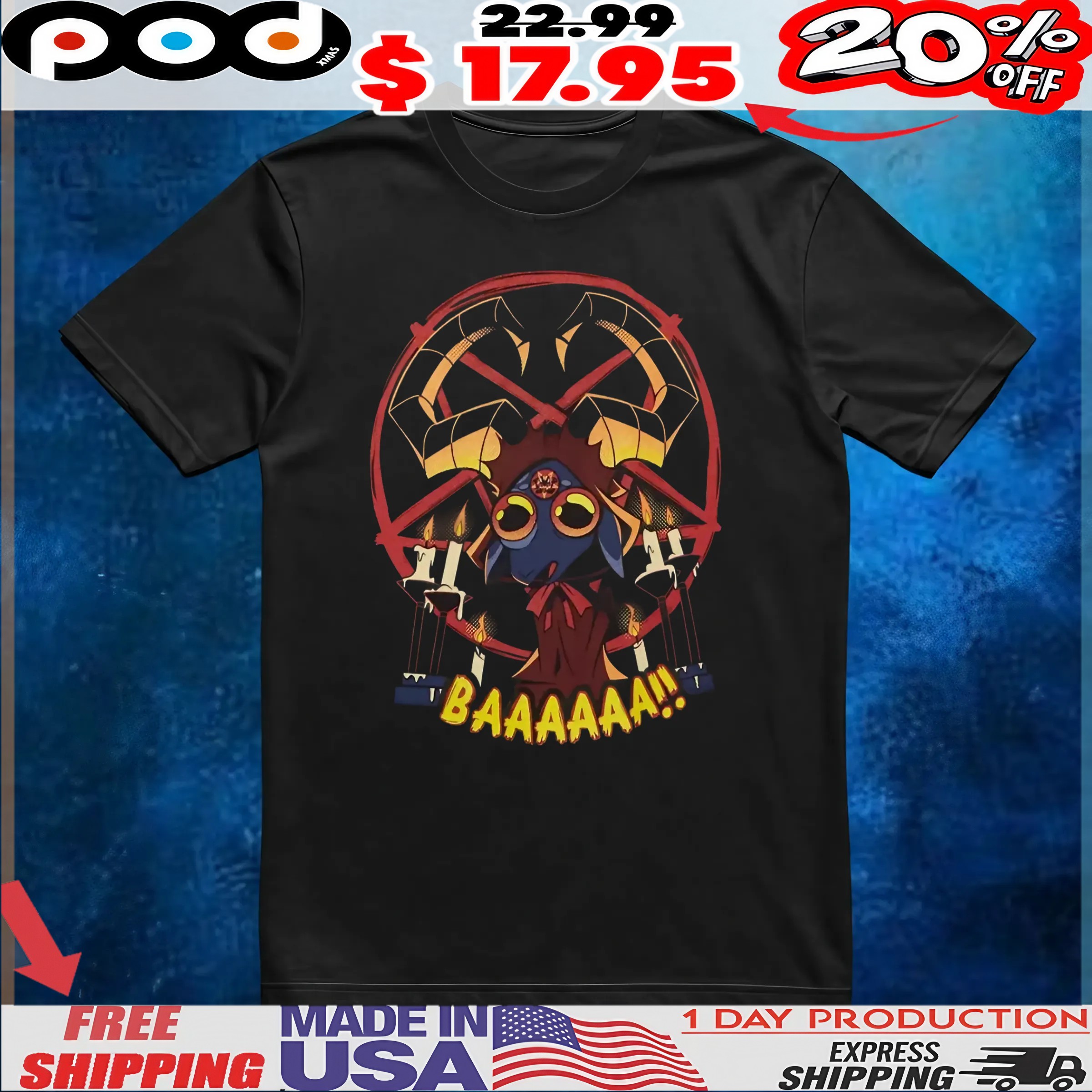 Helluva Boss Chupacabra BAAAA T Shirt