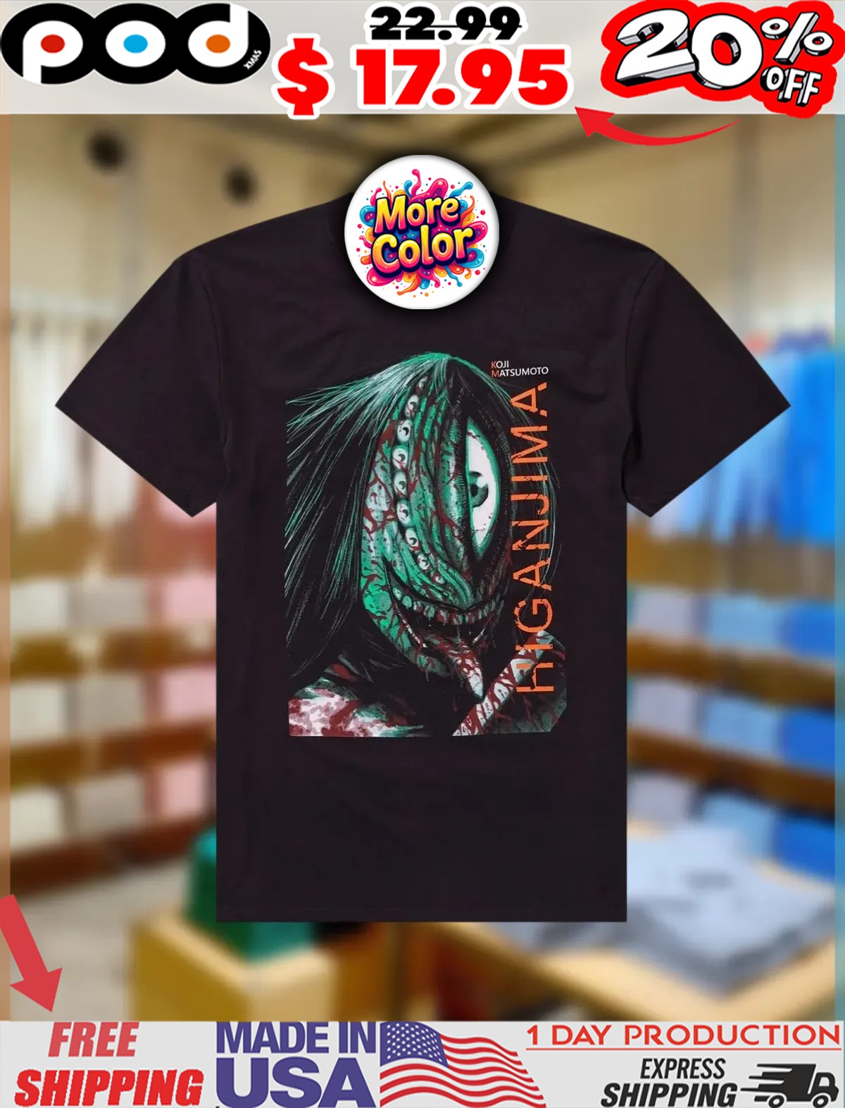 Higanjima Bloodsucker Horror Shirt