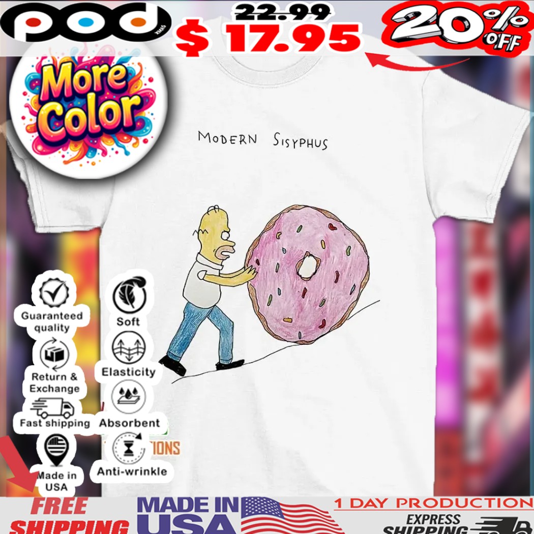 Homer Simpson Donut Modern Sisyphus Shirt 1 Homer Simpson Donut Modern Sisyphus Shirt